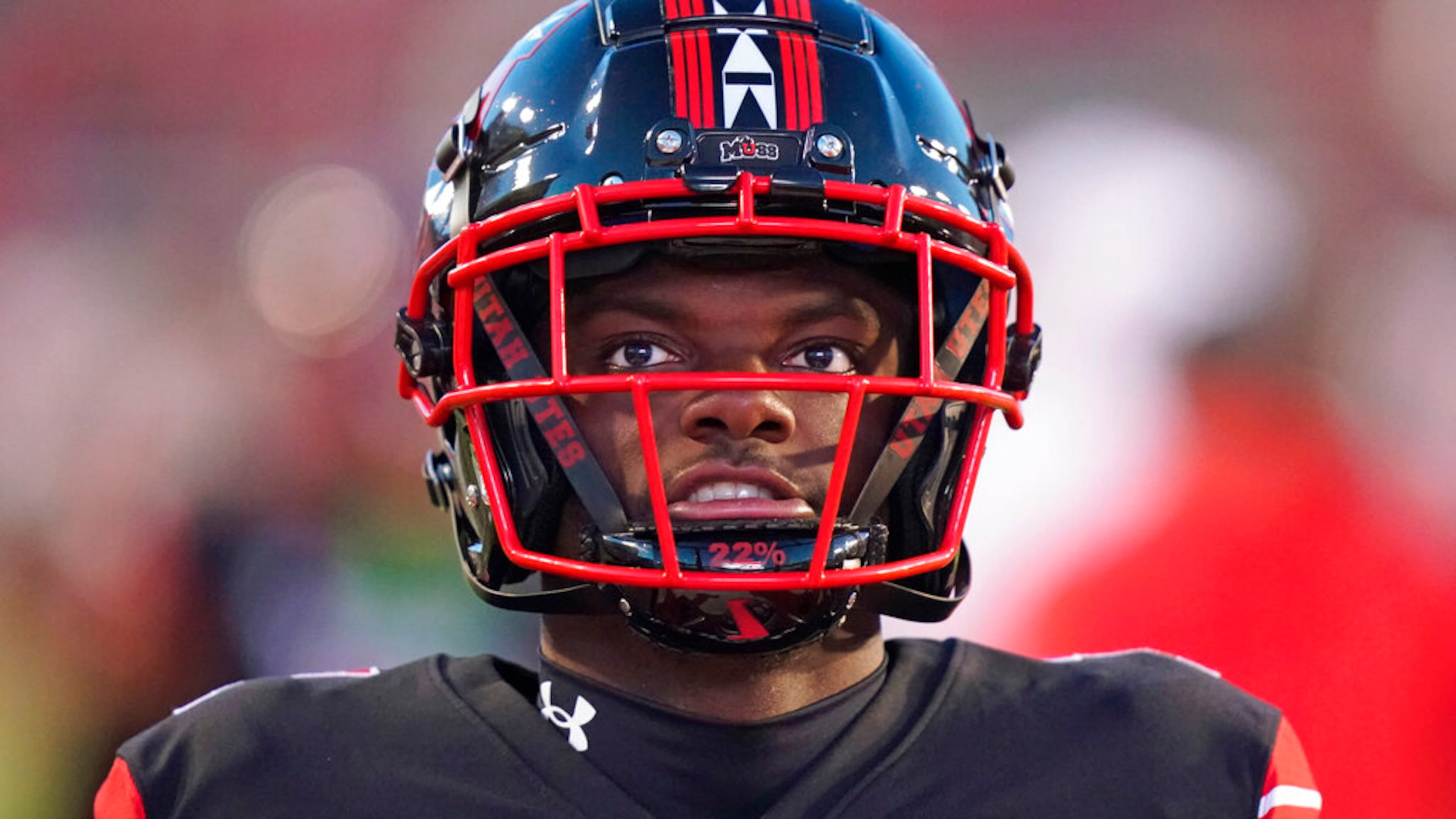 Take a look at some photos of new Falcons defensive back Clark Phillips III of Utah. The Falcons picked the cornerback in the fourth round Saturday. (AP Photo/Rick Bowmer)