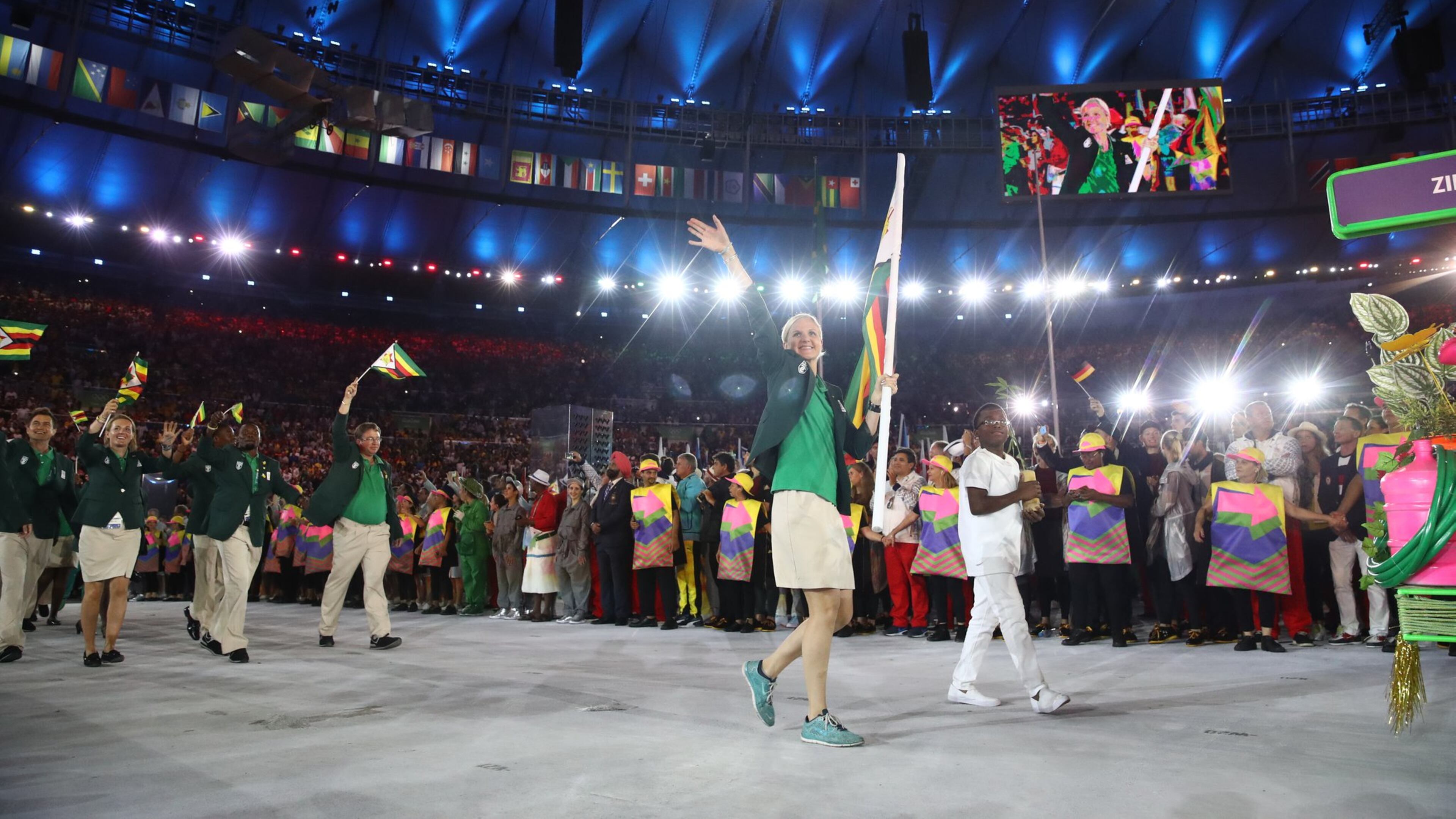 J’Son Walker of Sylvester at the Rio Olympics’ opening ceremony. CONTRIBUTED