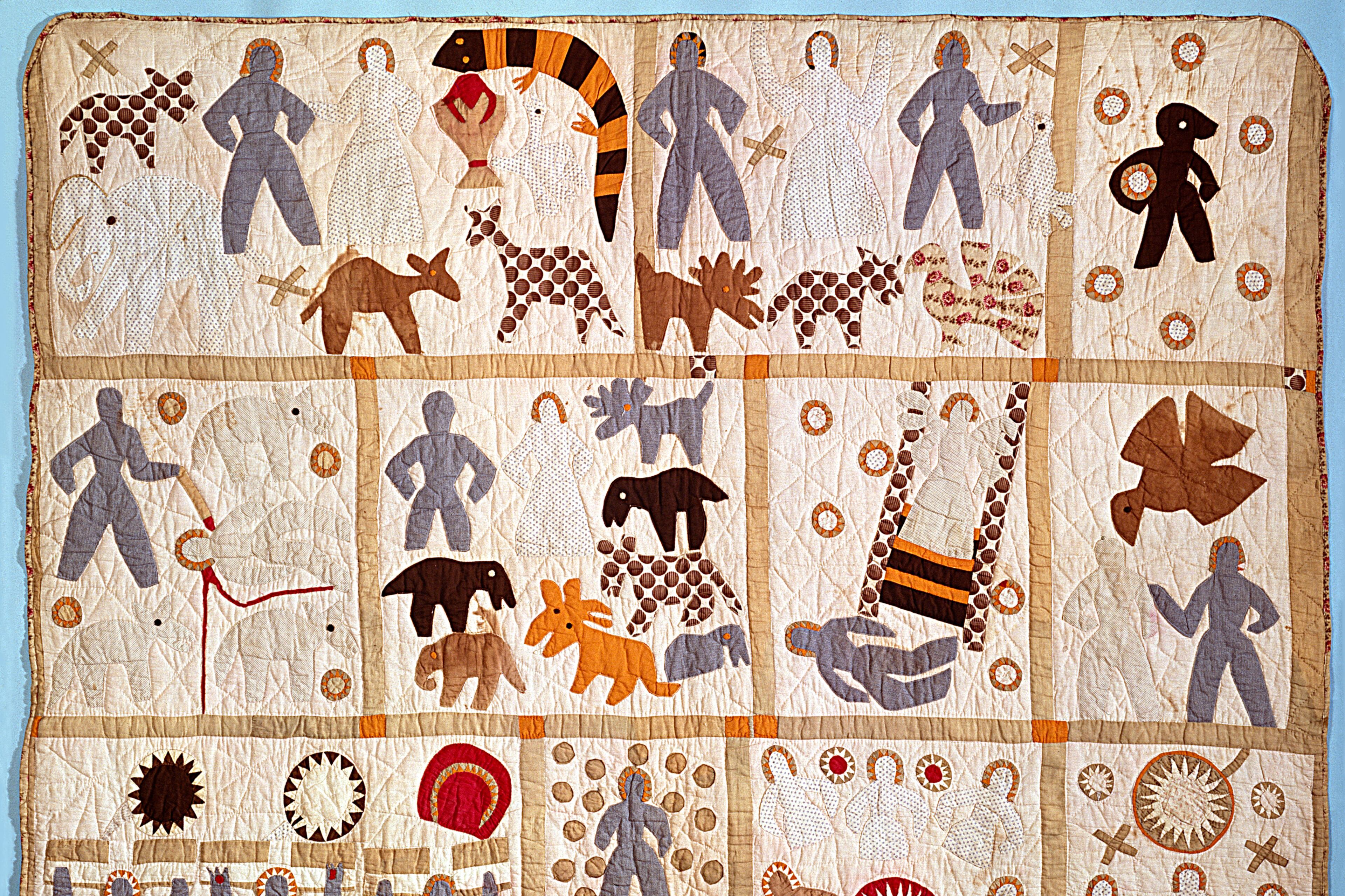 Harriet Powers, an African American woman from Clarke County, made this quilt, called “Bible Quilt,” sometime around 1886. (Courtesy of Alfred Harrell; National Museum of American History, Smithsonian Institution Archives)