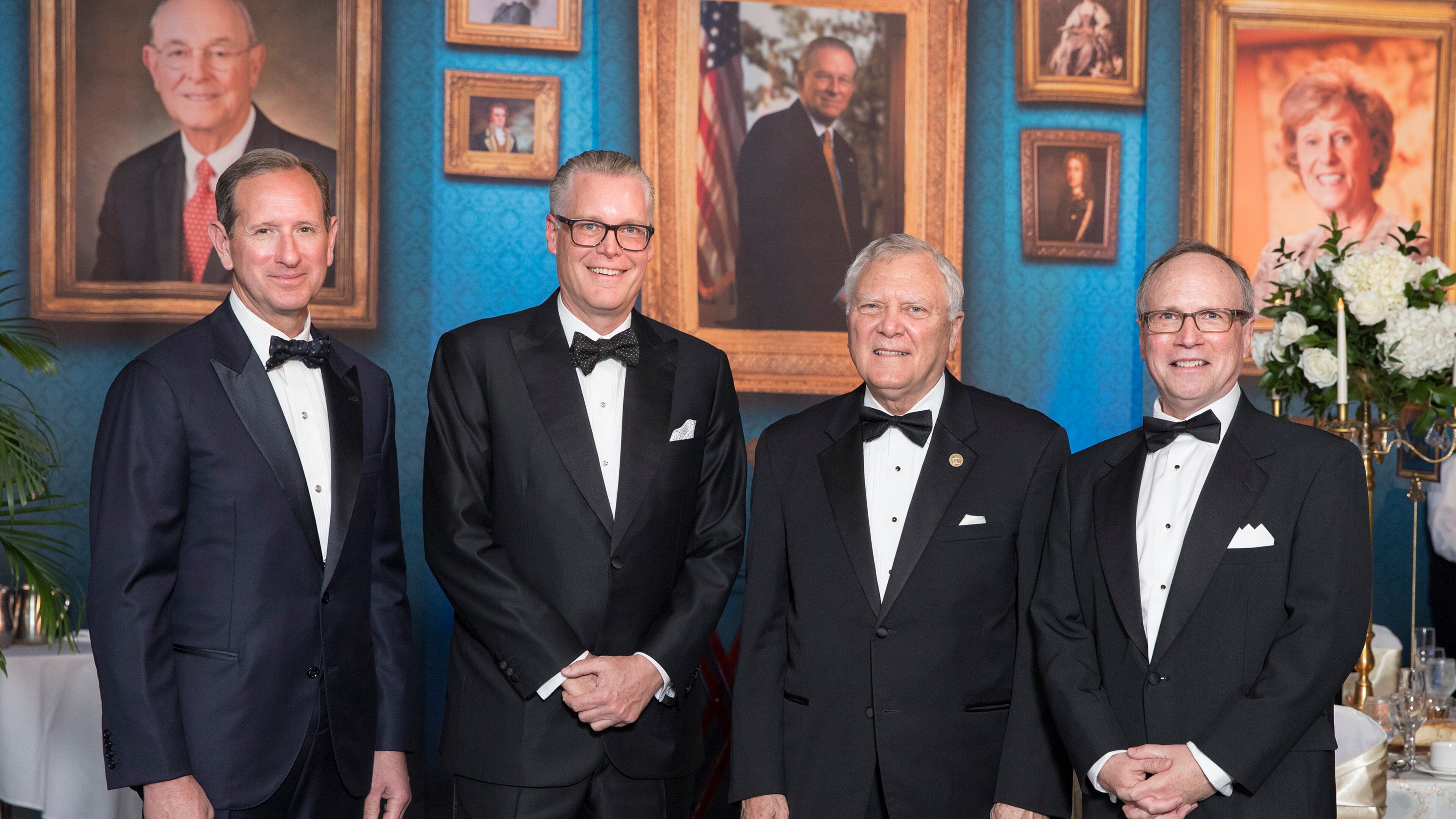 Georgia Power CEO Paul Bowers, Delta Air Lines CEO Ed Bastian, Gov. Nathan Deal and Georgia Historical Society President and CEO W. Todd Groce at the Georgia Historical Society's 10th annual gala. Photo credit: John McKinnon/Courtesy of Georgia Historical Society