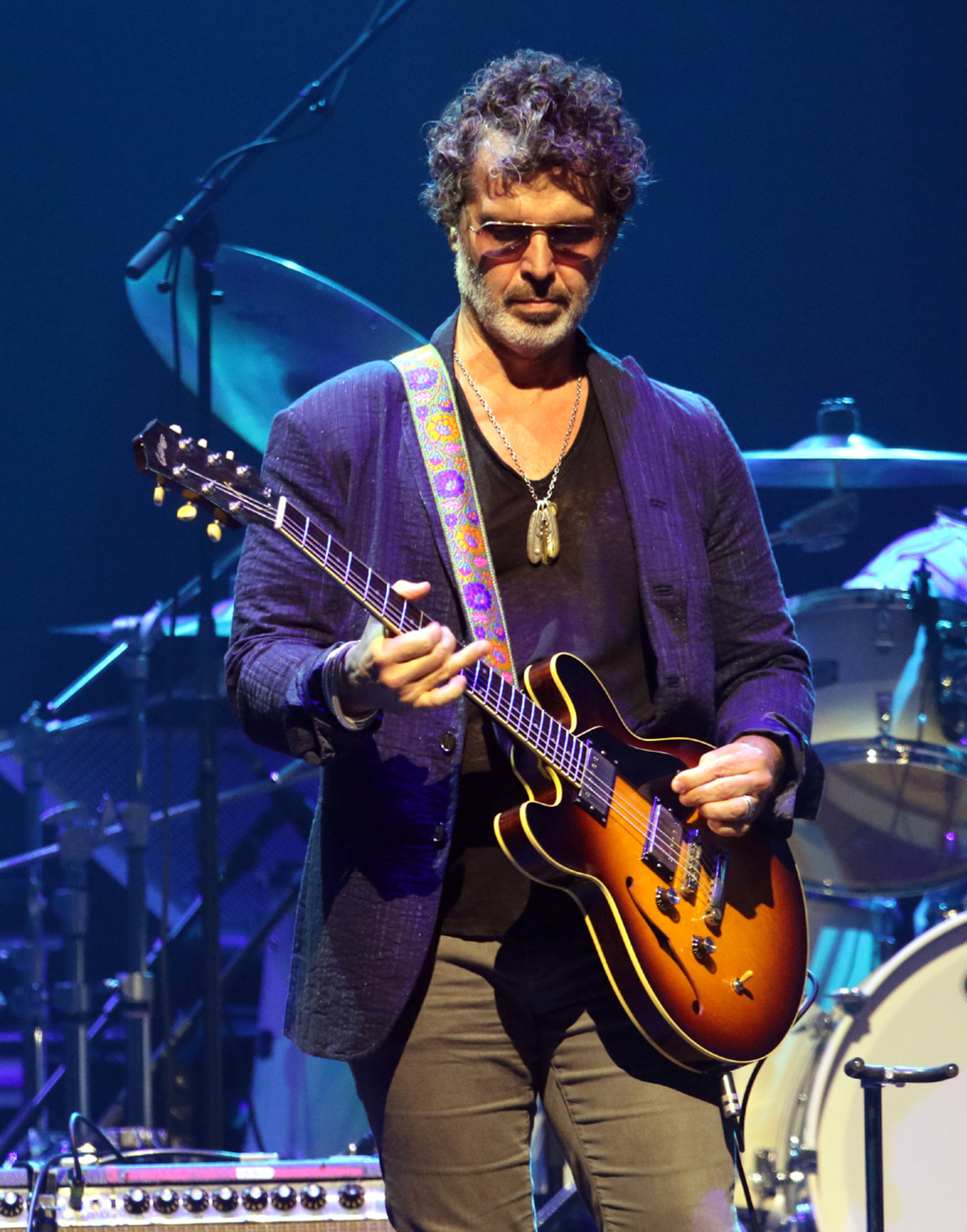 -- Guitarist Doyle Bramhall II
The legendary Eric Clapton rocked the sold out Gas South Arena Thursday, September 23, 2021. His band is a who's who of the best session players in rock: guitarist Doyle Bramhall II, organist Paul Carrack, bassist Nathan East, drummers Sonny Emory and Steve Gadd, keyboardist Chris Stainton, and backup singers Sharon White and Katie Kissoon. Jimmie Vaughan was the opening act.
Robb Cohen for the Atlanta Journal-Constitution