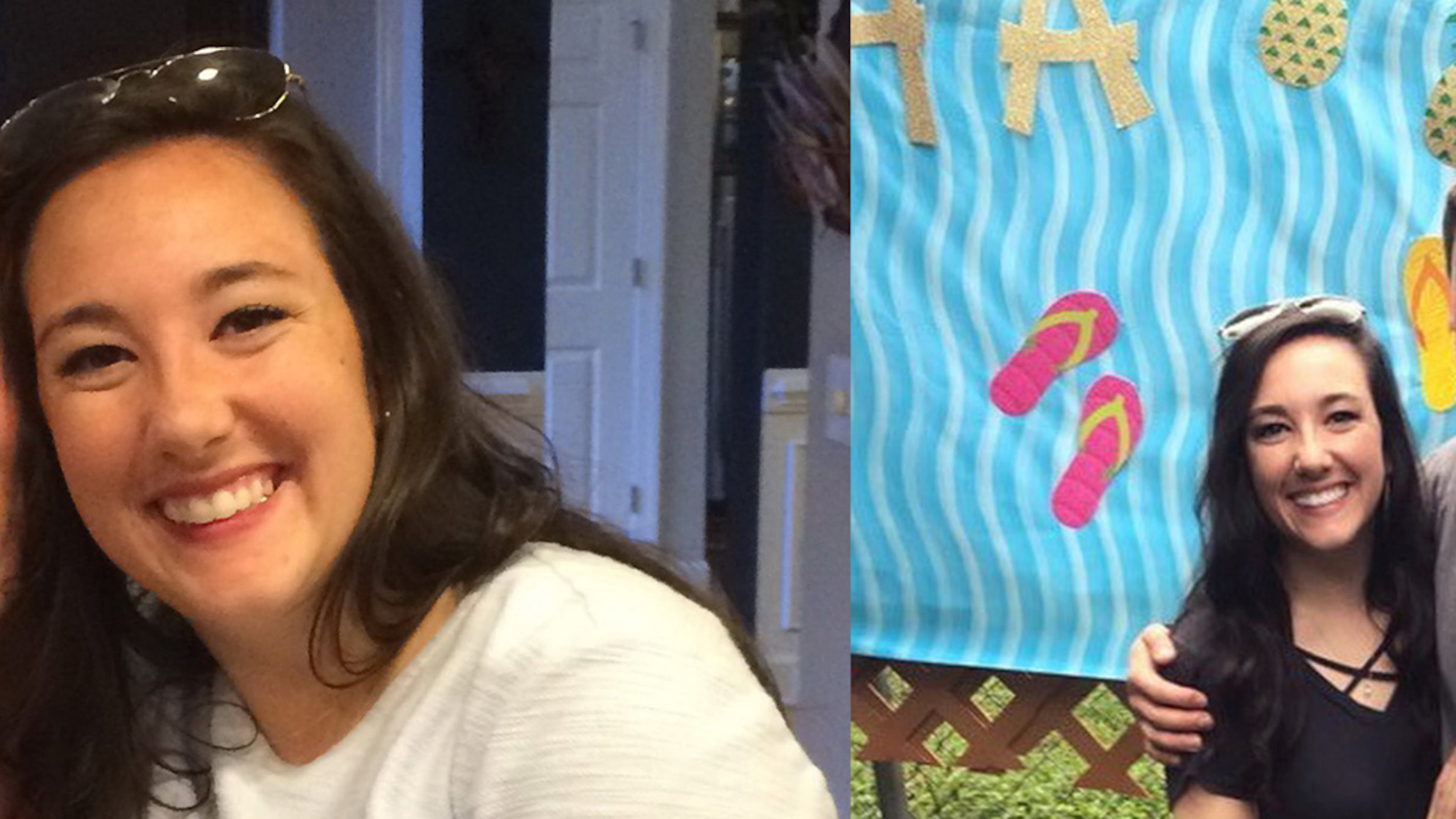 In the photo on the left, taken in November, Heather Harman weighed 158 pounds. In the photo on the right, taken in June, she weighed 125 pounds. (Photos contributed by Heather Harman).