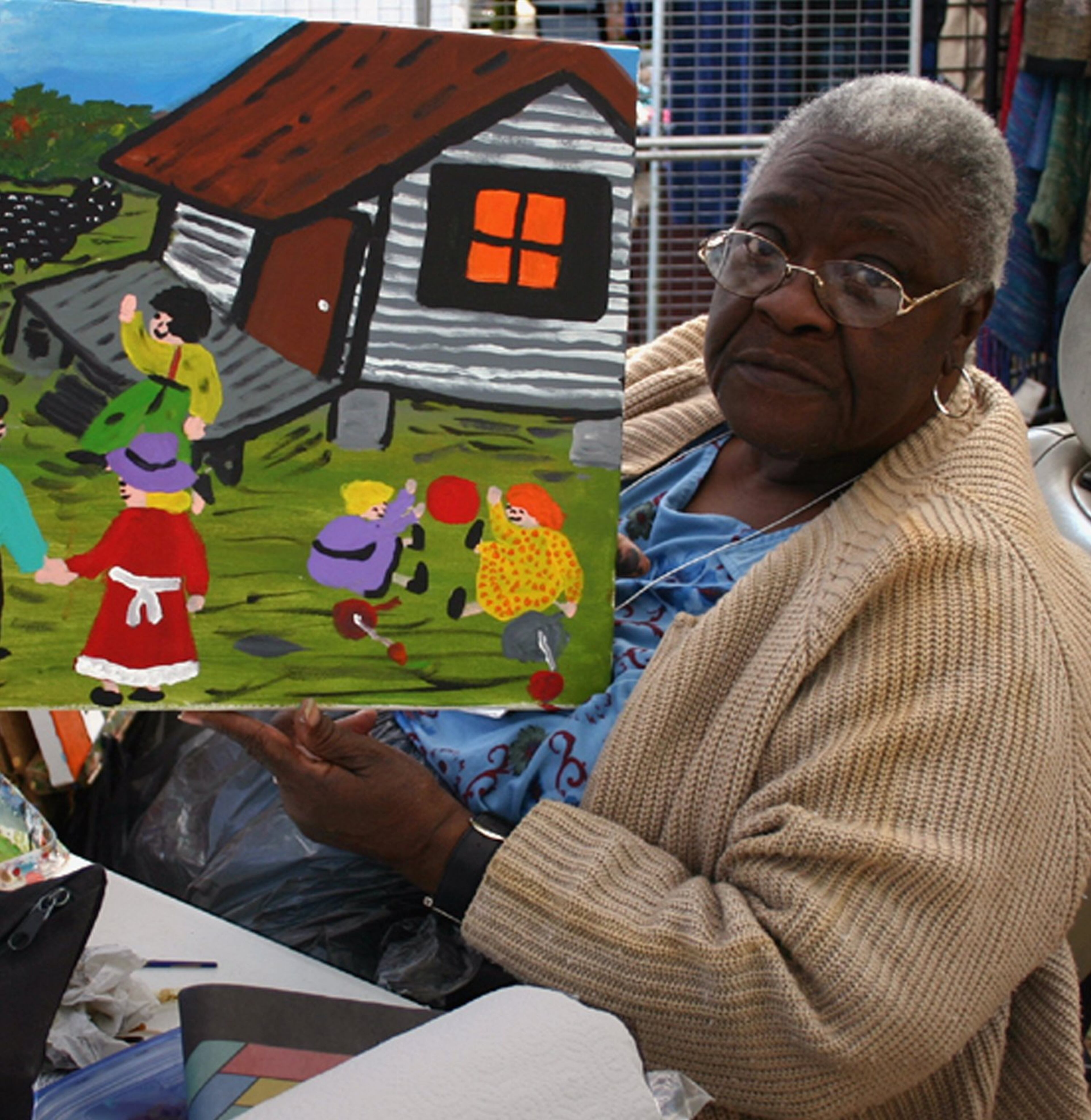 Alabama’s Bernice Sims is one of the leading memory painters in folk art, depicting everything from farming scenes to civil rights protests in Birmingham, Montgomery and Selma.CONTRIBUTED BY MAIN STREET GALLERY, CLAYTON