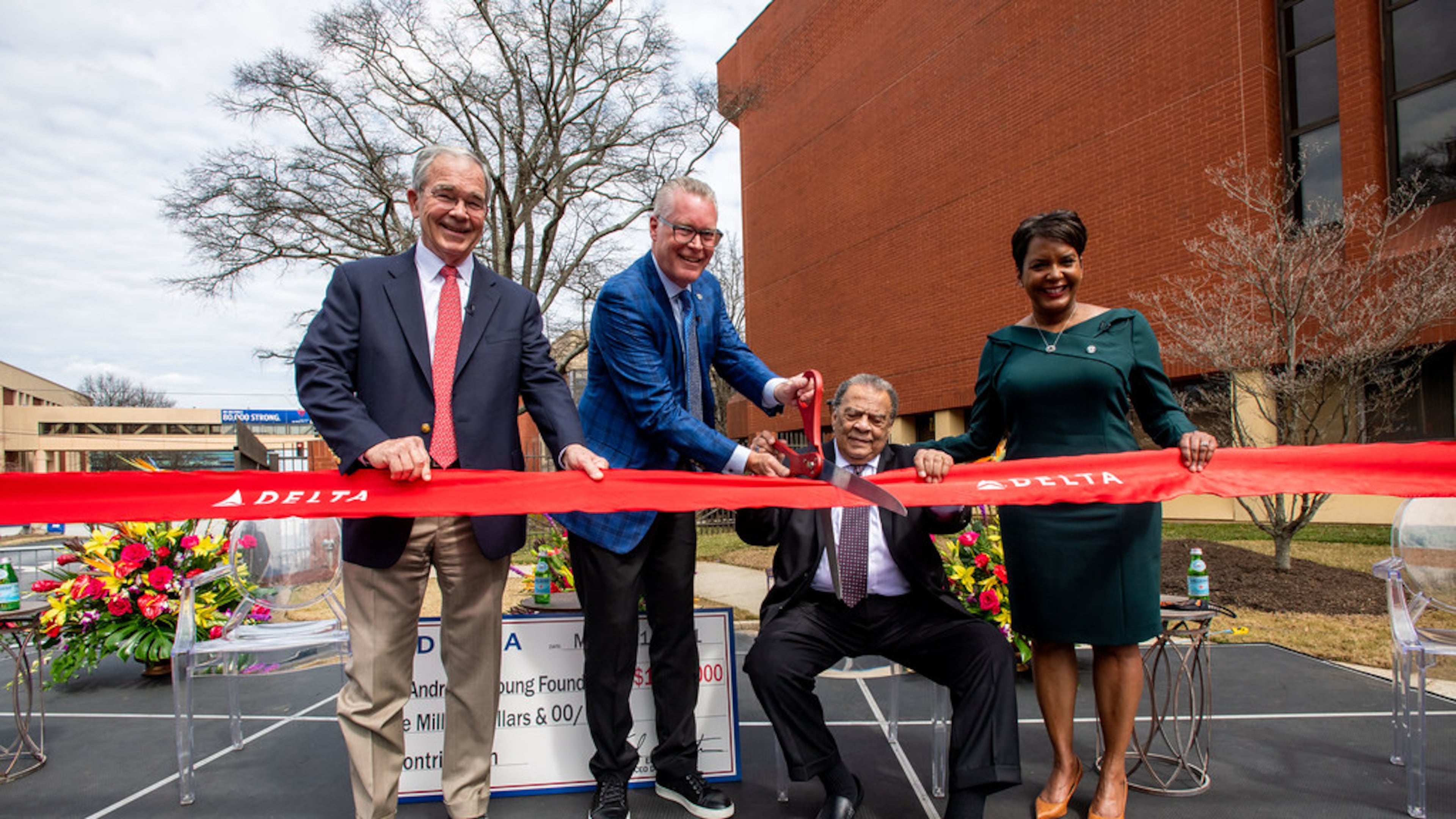 Delta renamed a building in honor of Andrew Young on March 22, 2021.