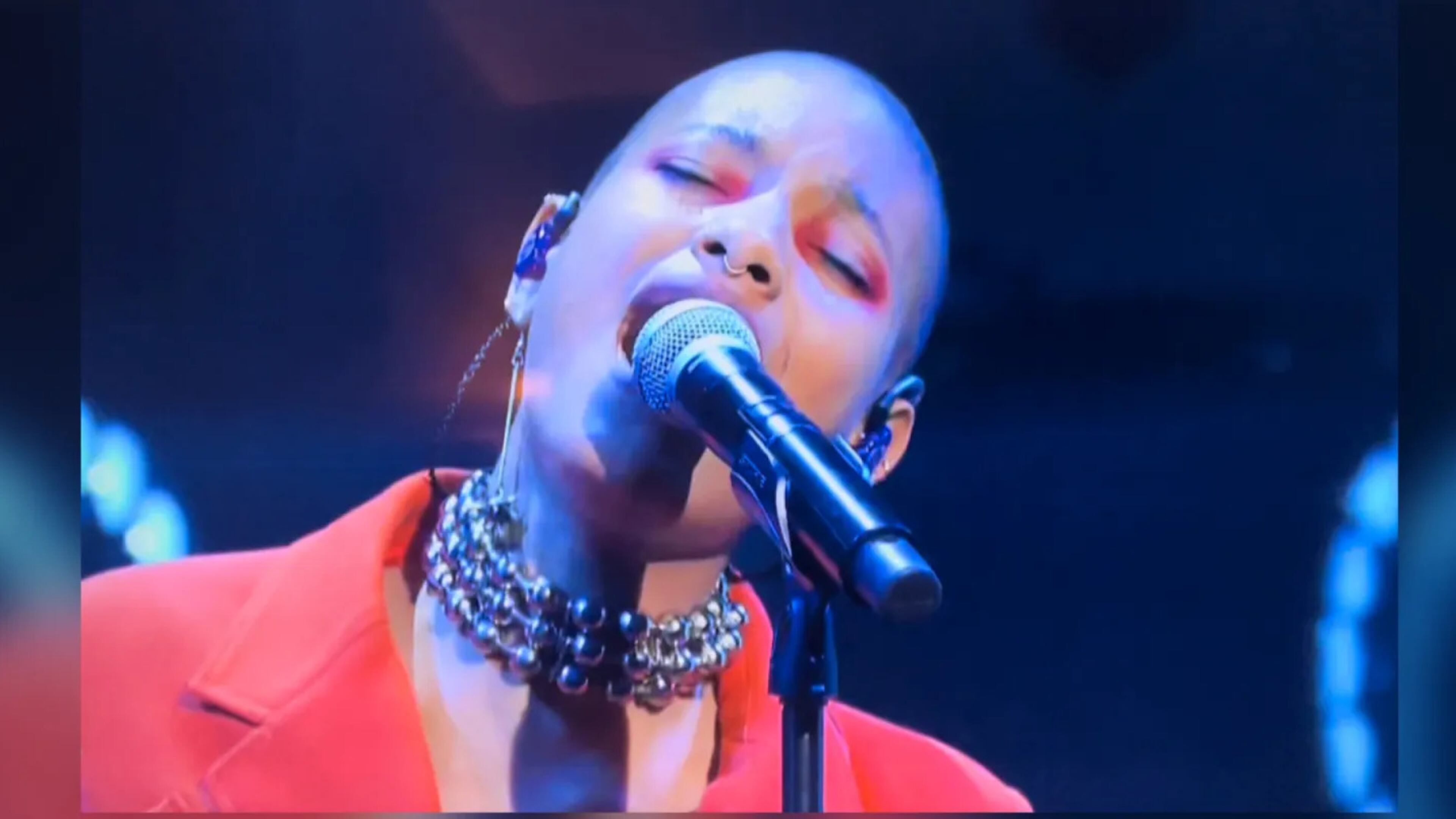 Willow Smith performing on "Saturday Night Live" in April, 2022. NBC