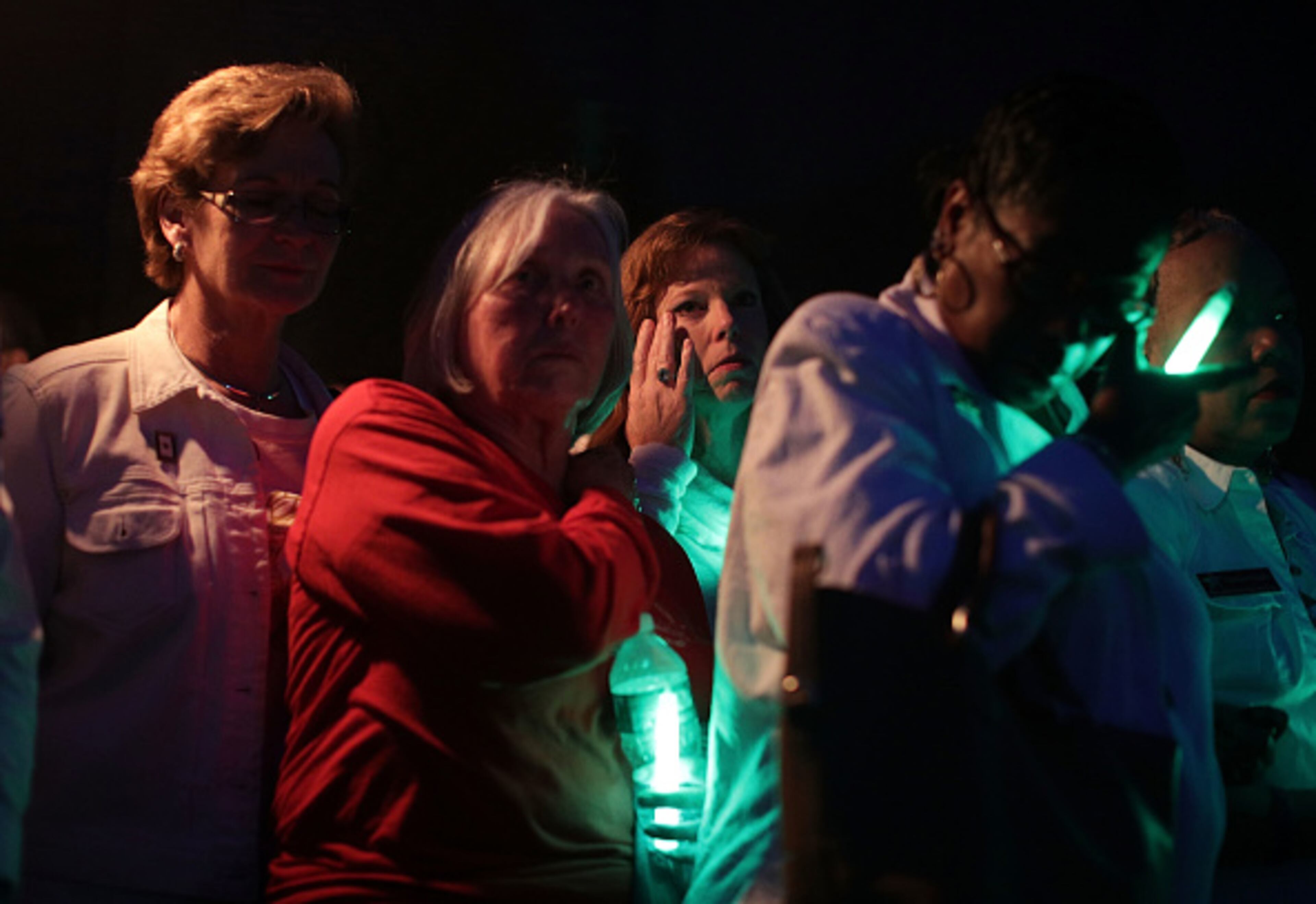 WASHINGTON, DC - MAY 26: Gold Star Mothers participate in a candlelight vigil at the Vietnam Veterans Memorial May 26, 2017 in Washington, DC. Rolling Thunder will mark the 30th anniversary of its annual "Ride for Freedom" motorcycle procession and commemorative events this Memorial Day weekend for raising the attention of POW and MIA issues. (Photo by Alex Wong/Getty Images)