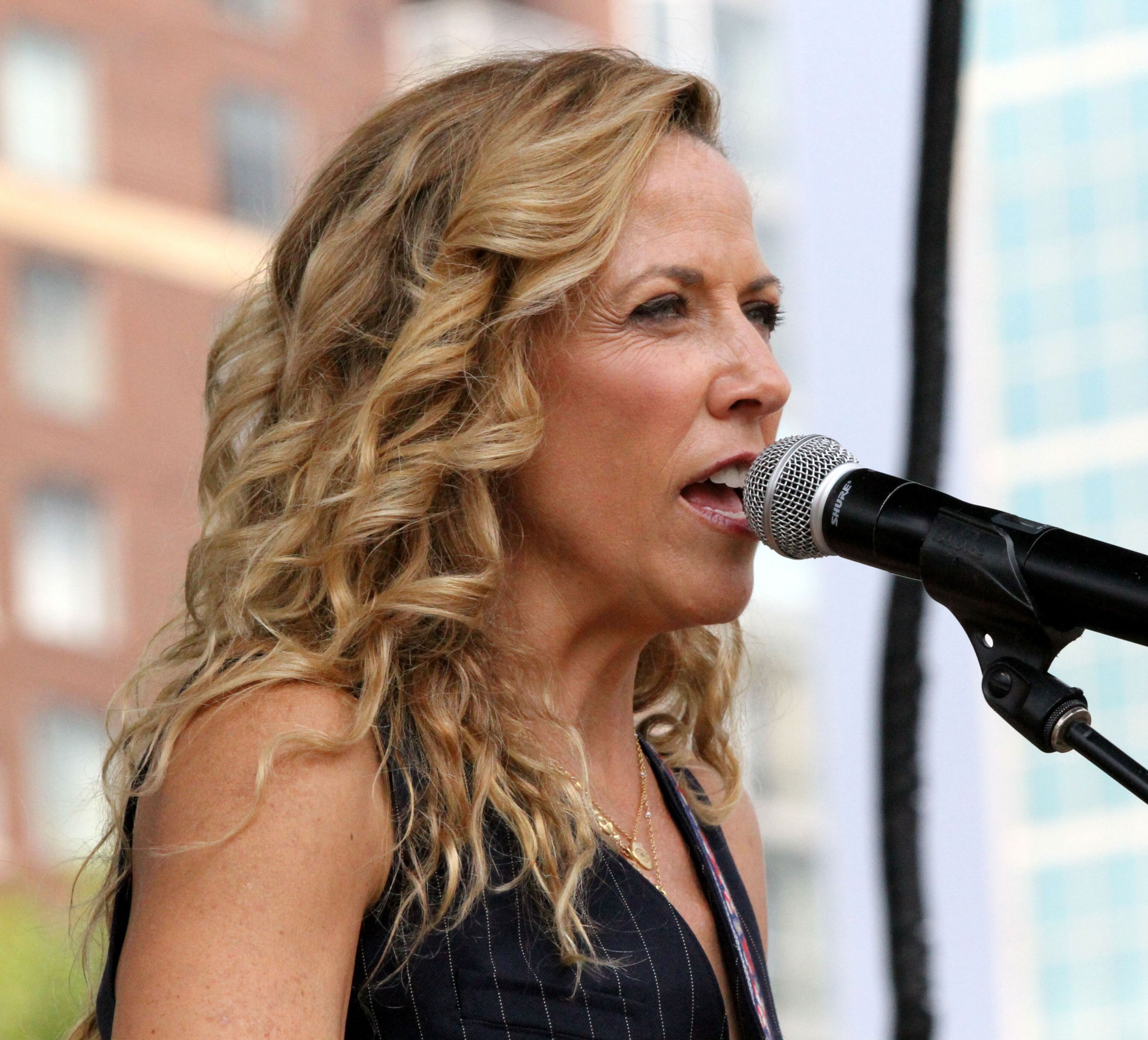 Nine-time Grammy winner Sheryl Crow headlined the Chick-fil-A Kickoff concert Saturday afternoon at Centennial Olympic Park.