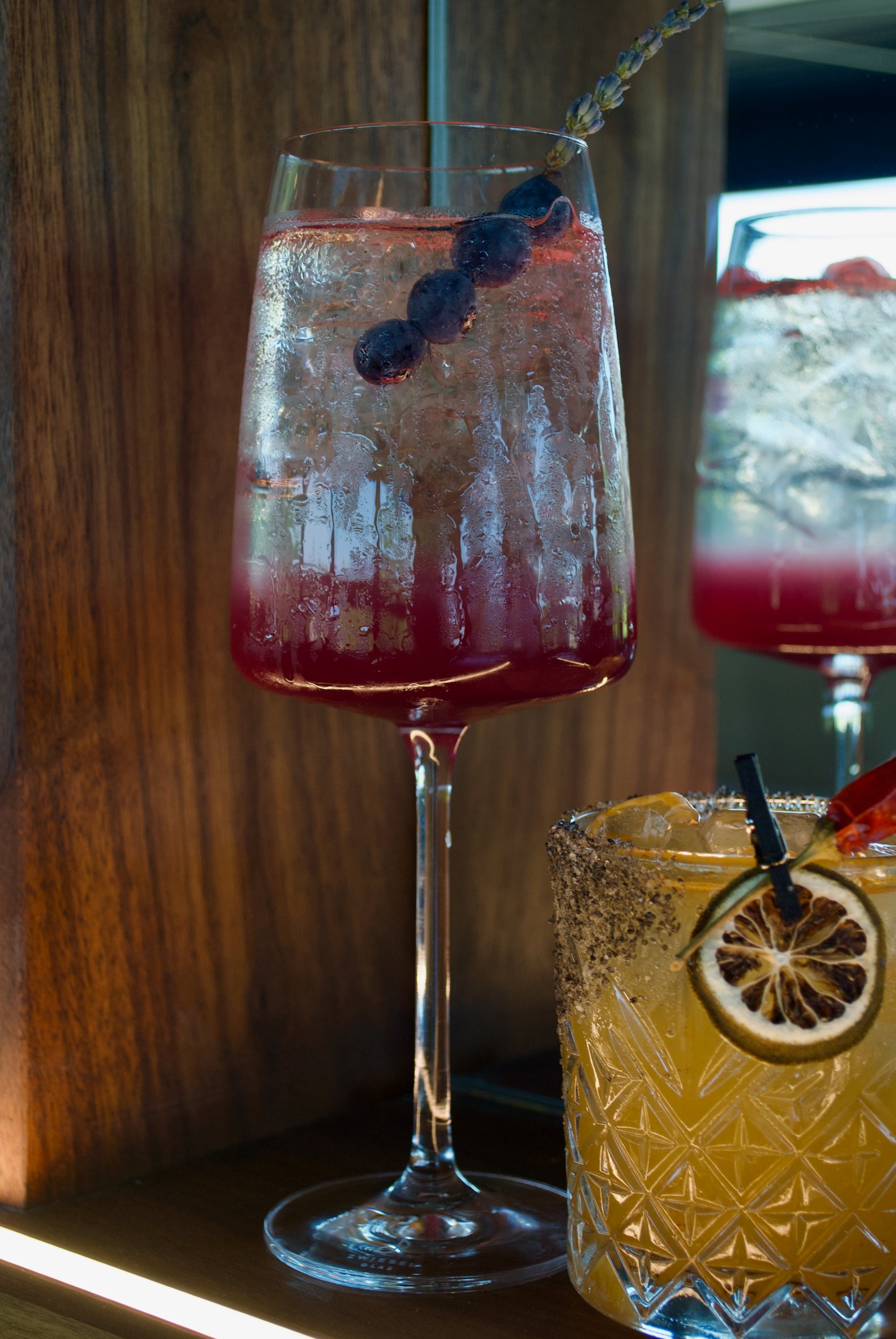 With its beautifully balanced dishes and drinks, such as this sorsi di blu cocktail, Novo Cucina is the kind of place you can return to again and again. (Courtesy of Novo Cucina)