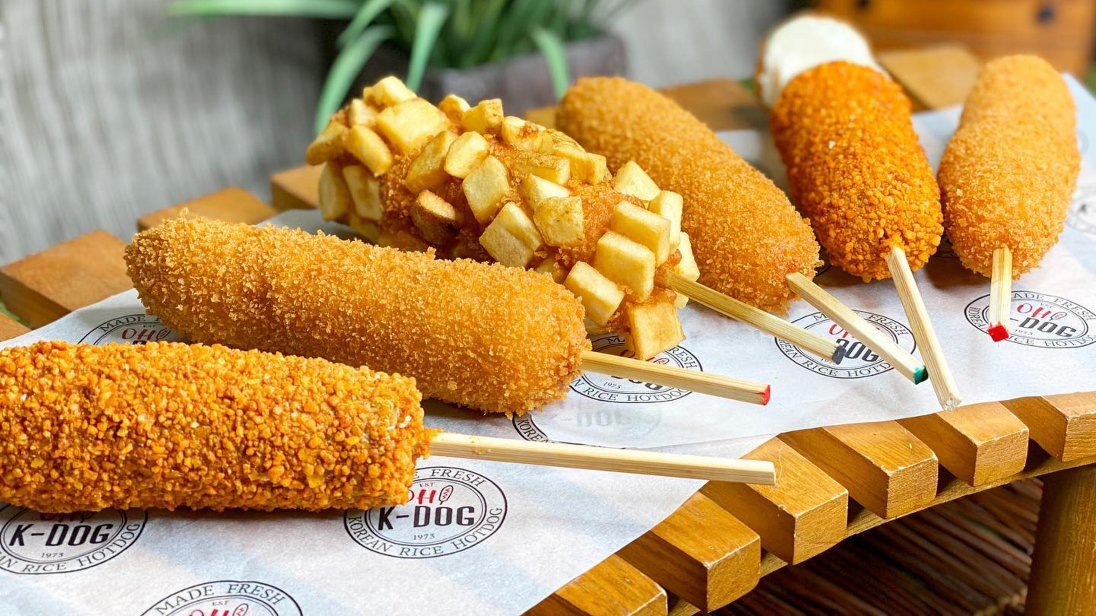 A variety of items from the Oh-K Dog menu. / Photo from the Oh-K Dog Facebook page