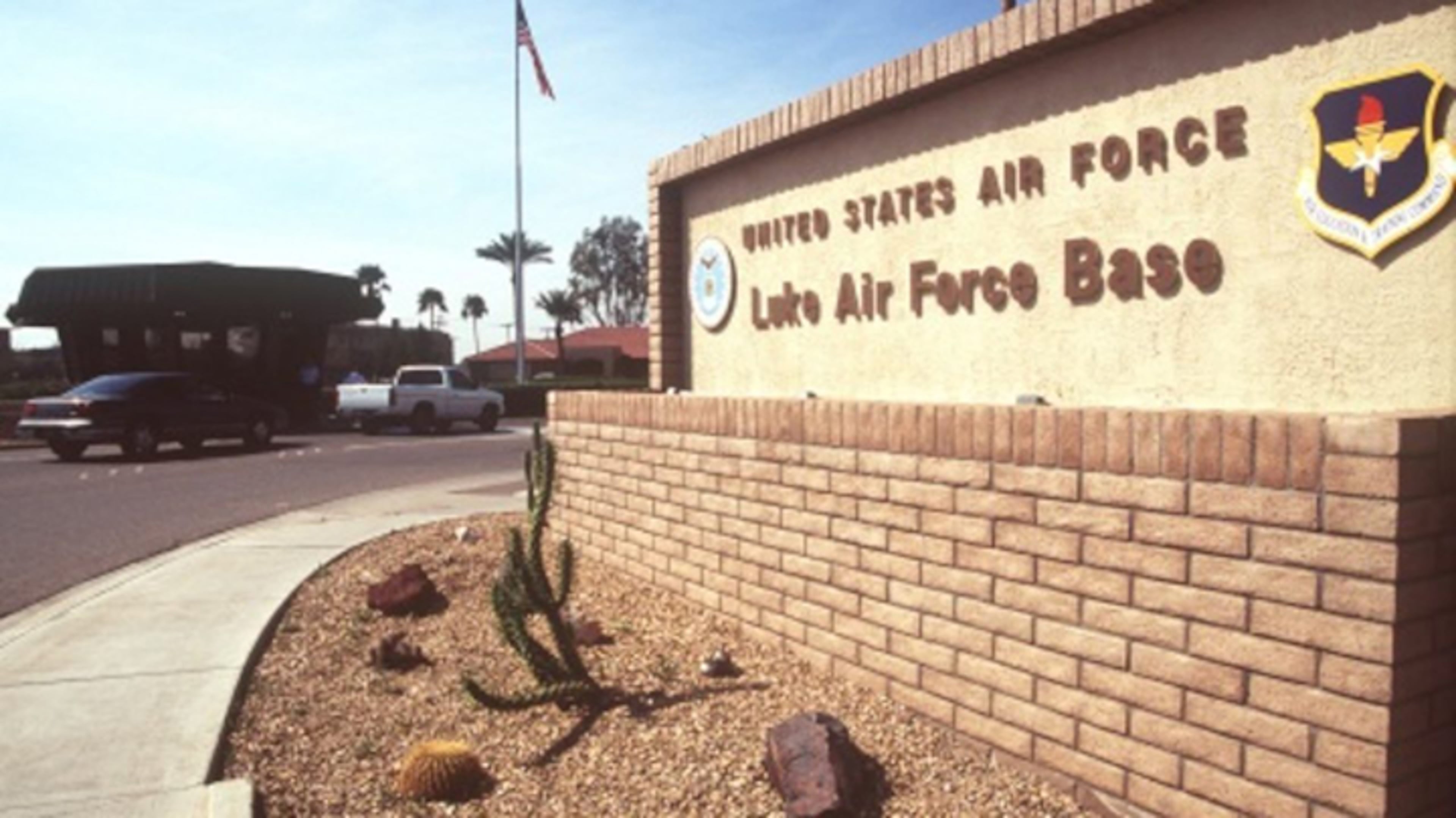 Luke Air Force Base in Arizona was placed on lockdown Friday after reports of a bomb threat, according to news reports and an official tweet from the base alerting the public to the incident.