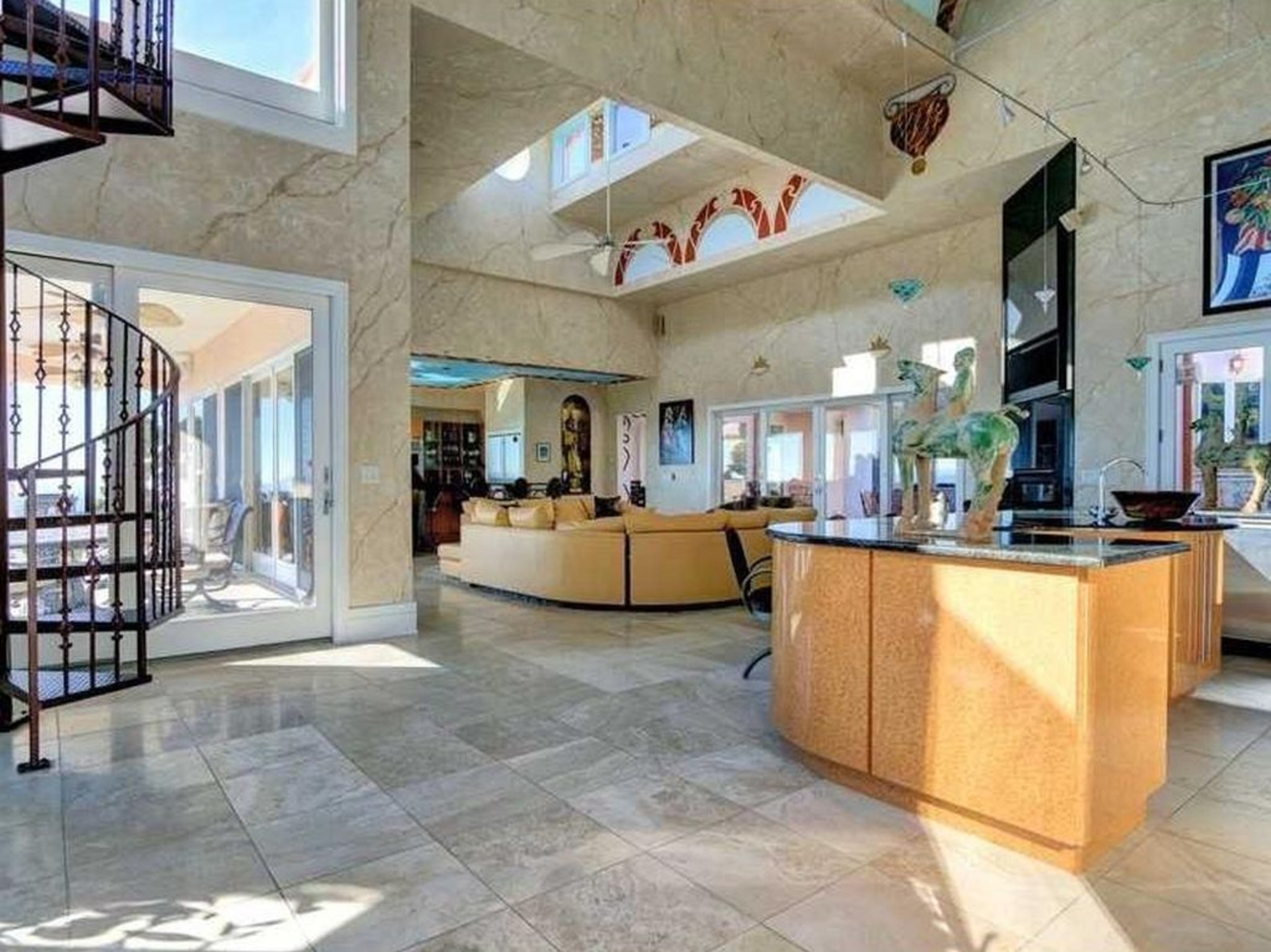 This Marietta mansion spans 8,104 square feet and comes with six bedrooms and five-and-a-half bathrooms, according to the listing on Zillow.com.