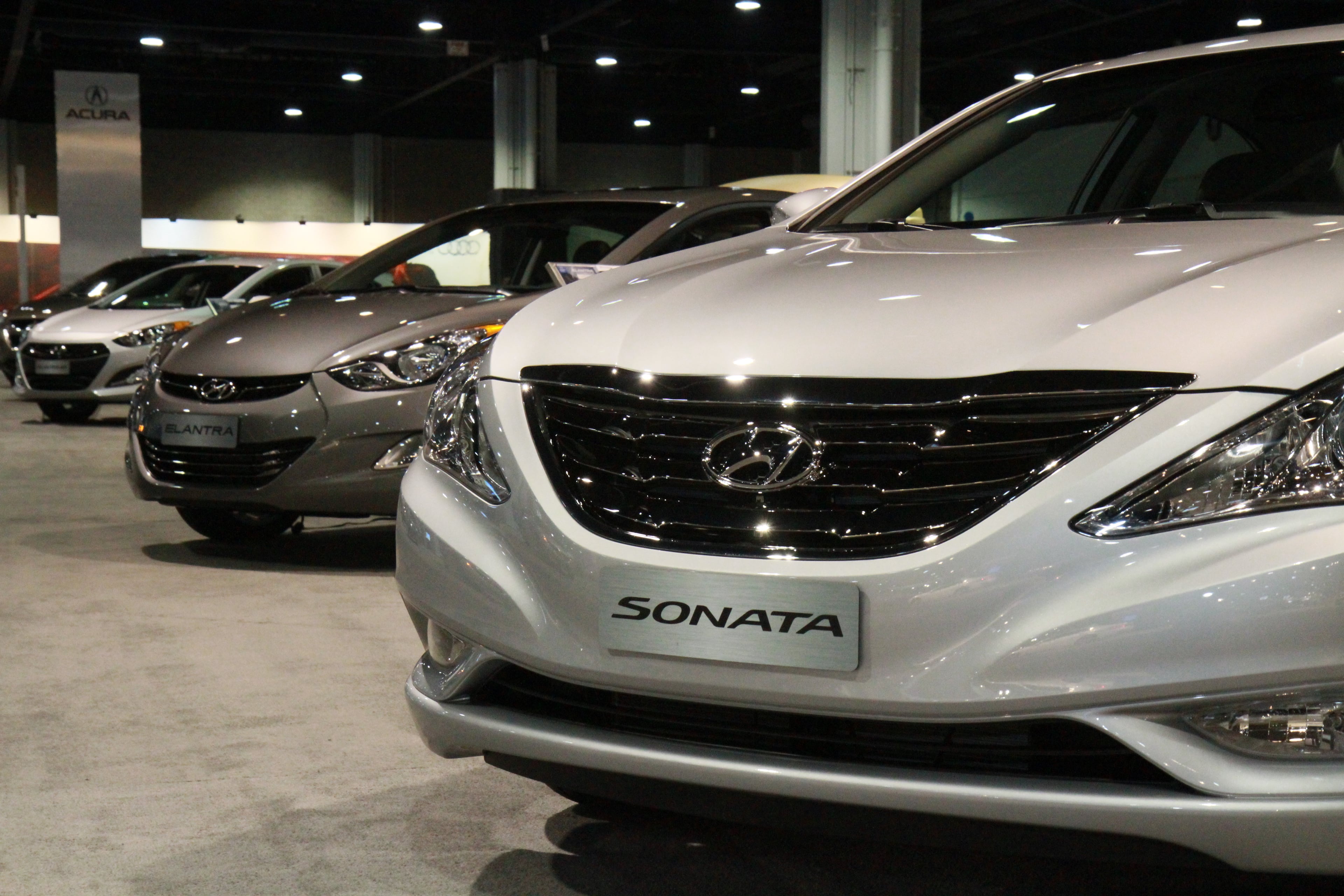 Over 400 new cars, trucks, SUVs and vans are on display inside the "C" building.