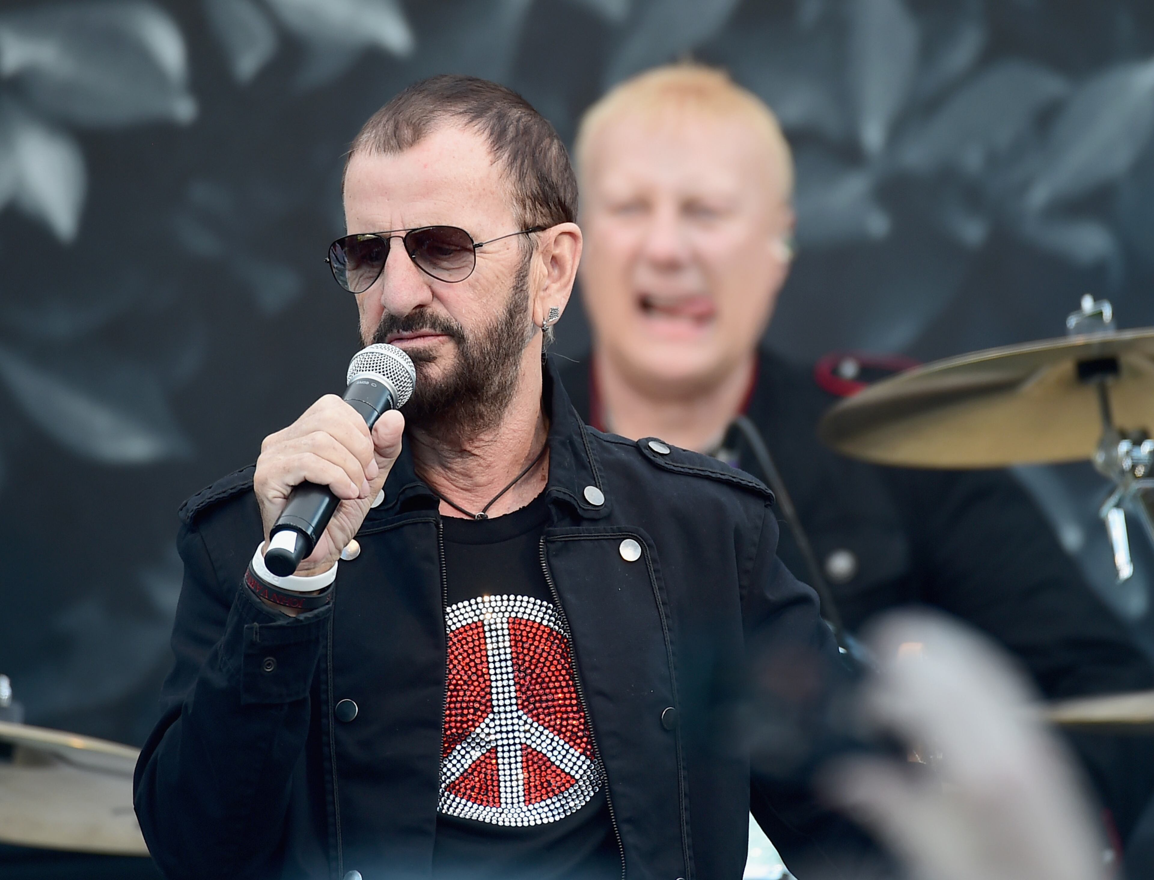 WEST HOLLYWOOD, CA - SEPTEMBER 21: Ringo Starr performs onstage during John Varvatos' International Day of Peace Celebration with a special performance by Ringo Starr & His All Starr Band at the John Varvatos Boutique on September 21, 2014 in West Hollywood, California. (Photo by Michael Buckner/Getty Images for John Varvatos)