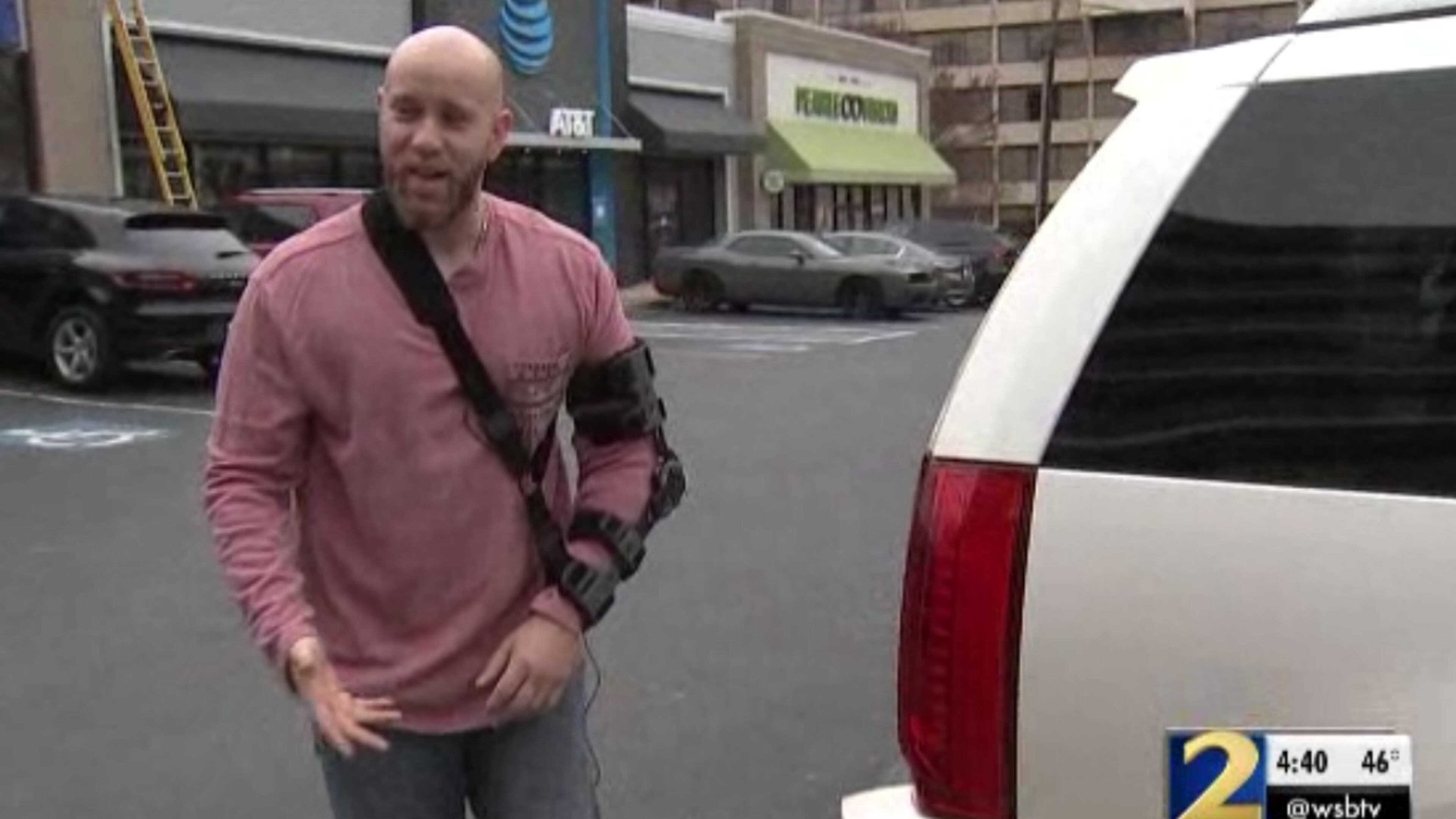 Rene Valentin has staples and a metal plate in his hand after the encounter.