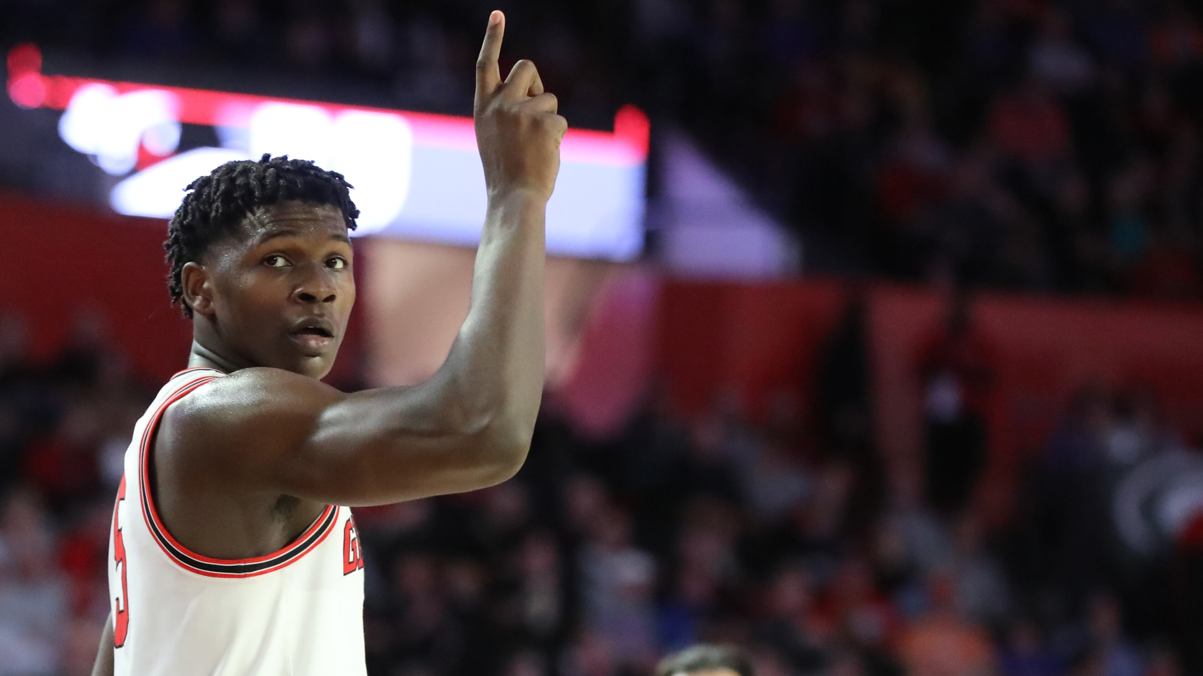 Georgia guard Anthony Edwards finished with 610 points, which ranks No. 7 on Georgia Basketball’s single-season scoring list and No. 10 all-time among SEC freshmen.