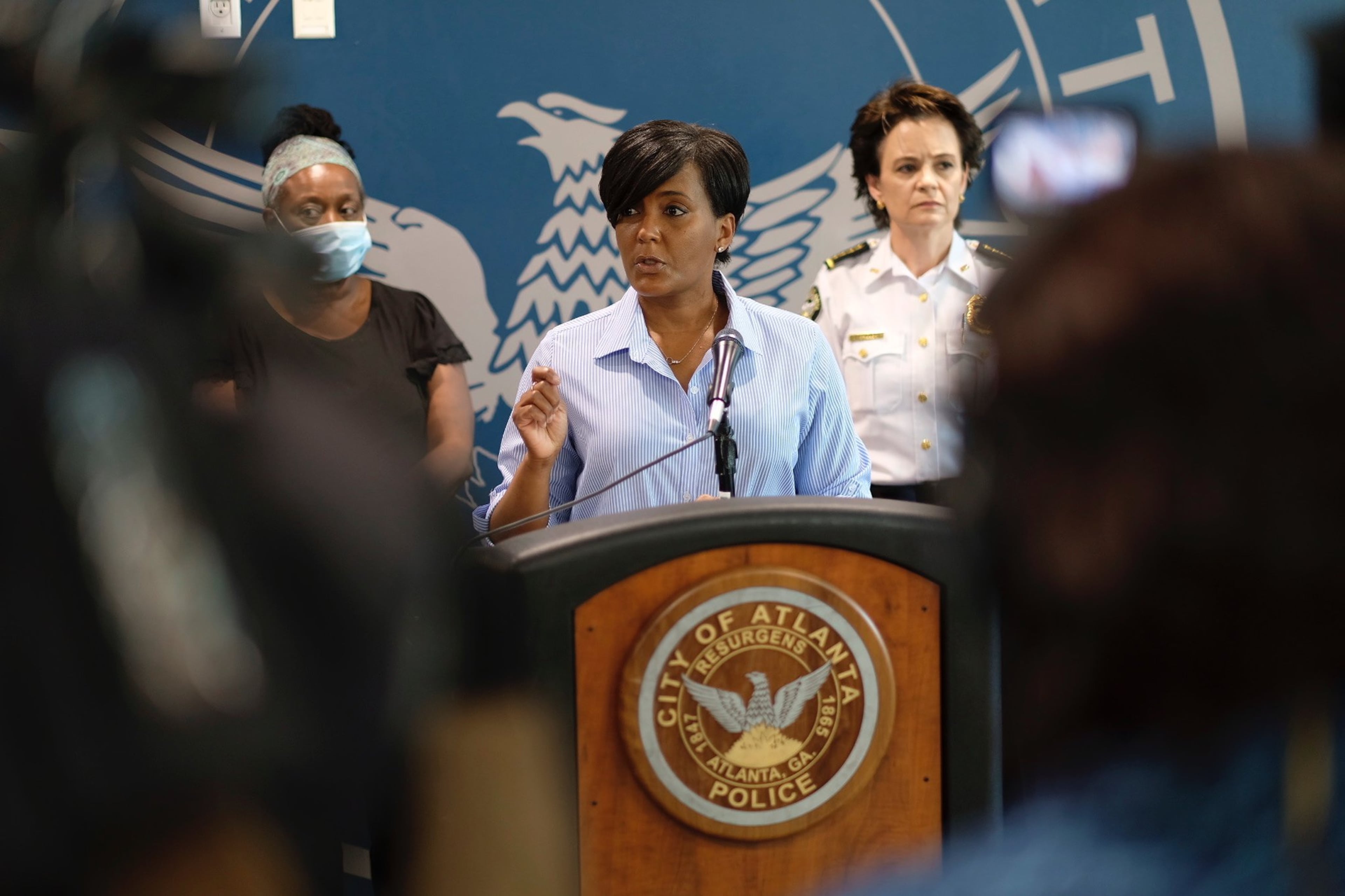Then-Atlanta Mayor Keisha Lance Bottoms announced a 9 p.m. curfew on May 30, 2020, as protests spread nationwide over the death of George Floyd in Minneapolis police custody. (Ben Gray for the AJC)