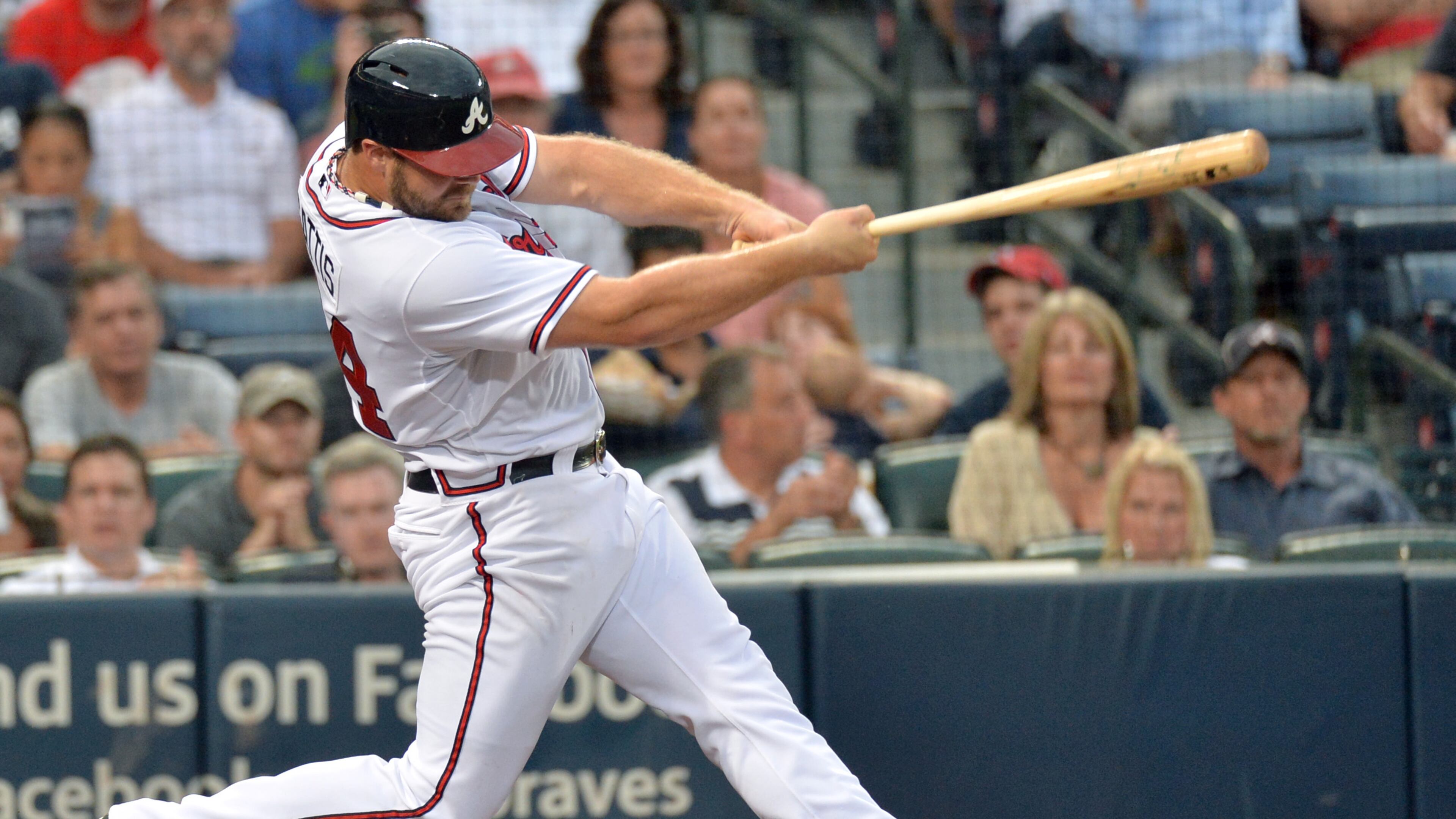 Rookie slugger Evan Gattis gave the Braves a spark in the first half of the season but his impact slowed at midseason due to an injury.