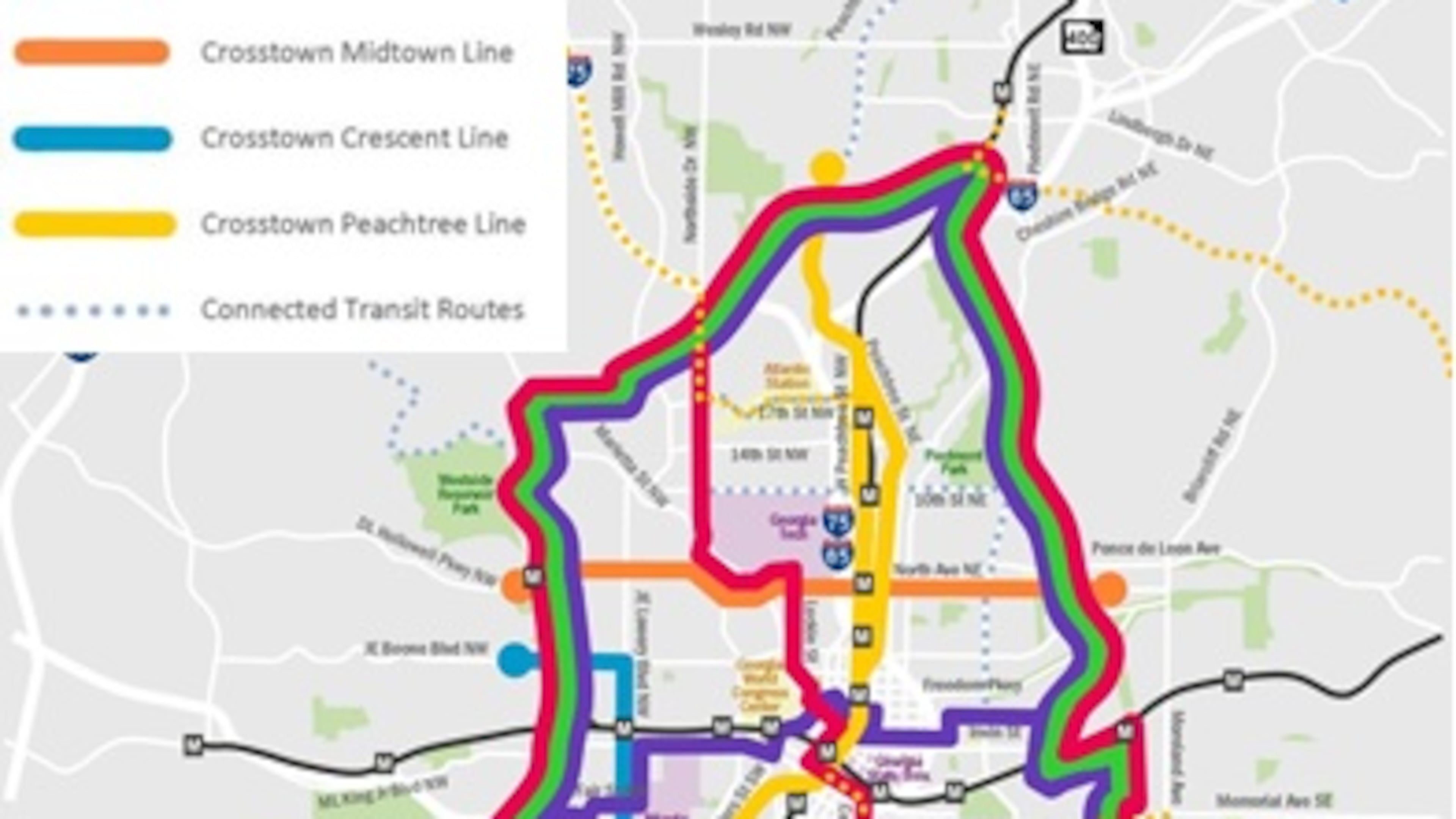 Atlanta BeltLine this week received approval for the first long-range public transit plan for the city of Atlanta. The plan calls for significant streetcar expansion, with five routes across town in addition to service along the Beltline.
