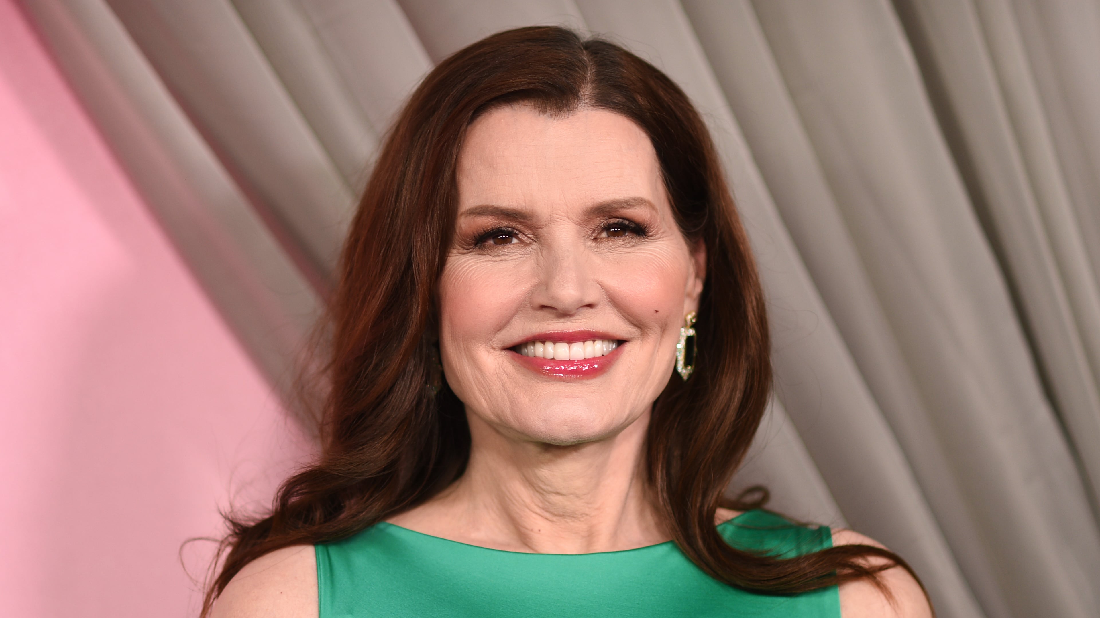 FILE - Geena Davis appears at the Fashion Trust U.S. Awards in Los Angeles on April 7, 2026. (Photo by Richard Shotwell/Invision/AP, File)