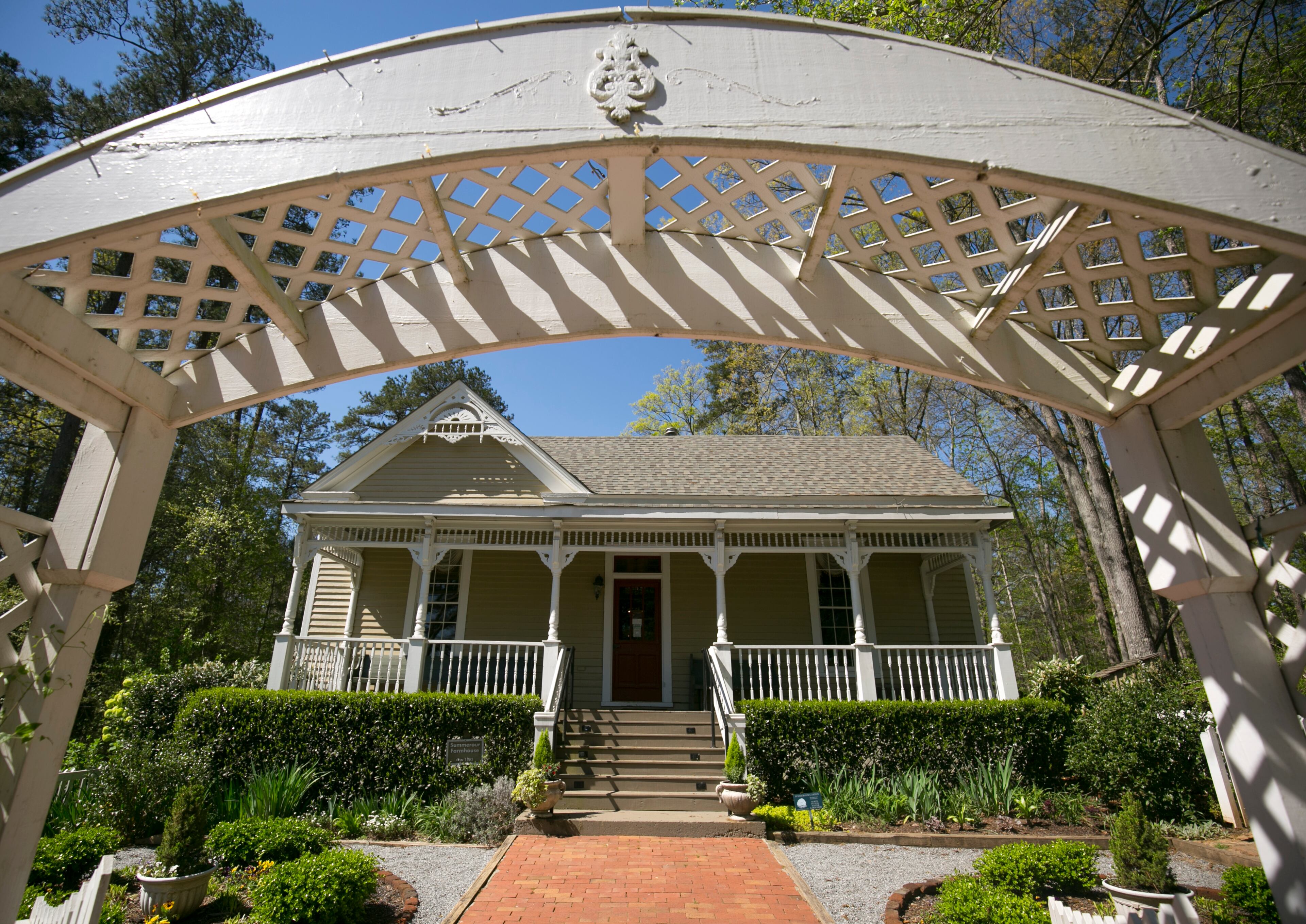 April 2, 2016 - Johns Creek, Ga: The Summerour Farmhouse is shown at the Autrey Mill Nature Preserve & Heritage Center Saturday, April 2, 2016, in Johns Creek, Ga. The Summerour House is a Victorian farmhouse built in the 1880's. This is for the insider's guide feature about the Newtown neighborhood. PHOTO / JASON GETZ