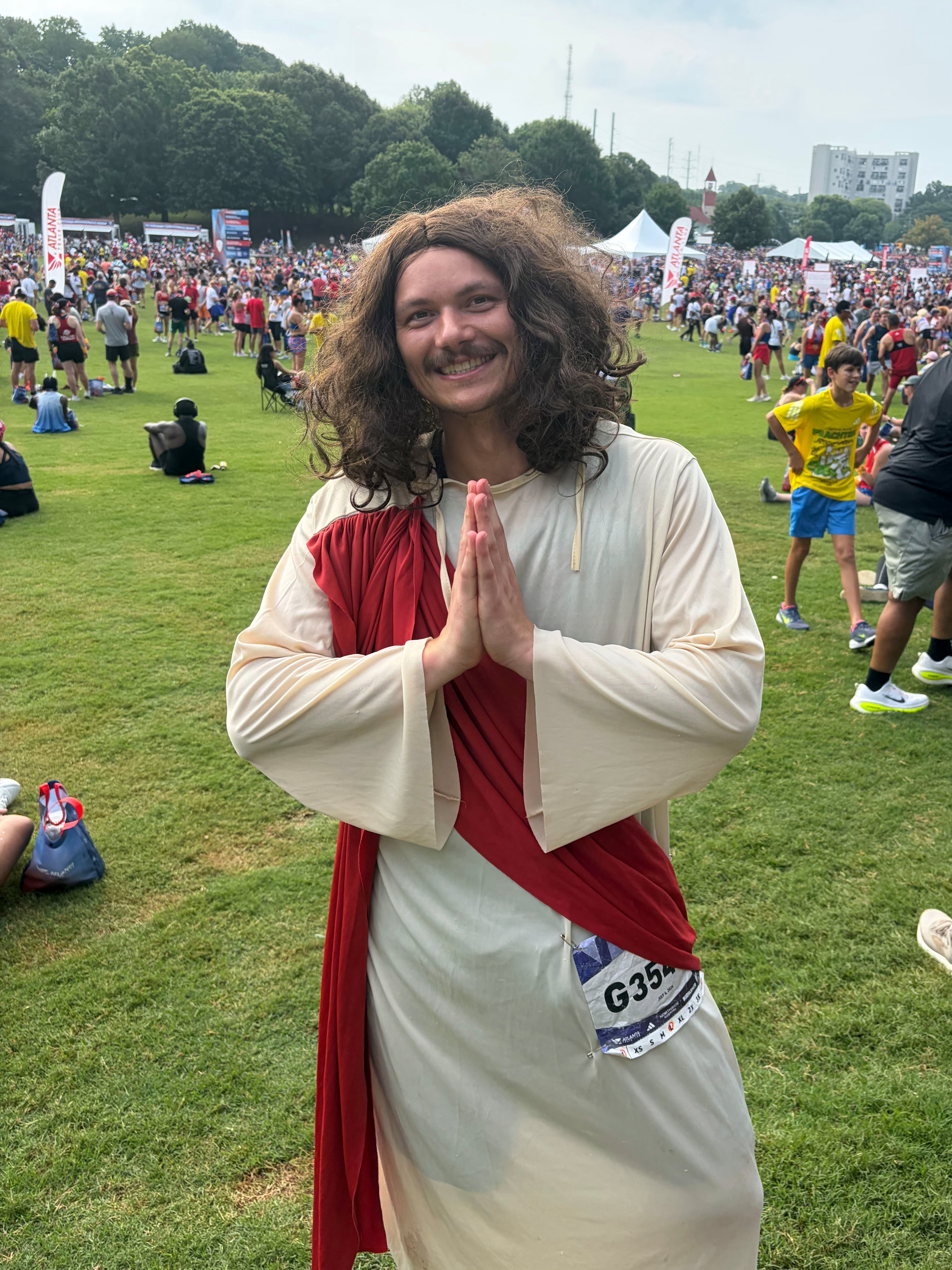 We didn’t get his name, but he informed our reporter that his name is Jesus Christ and that he is 2,026 years old.