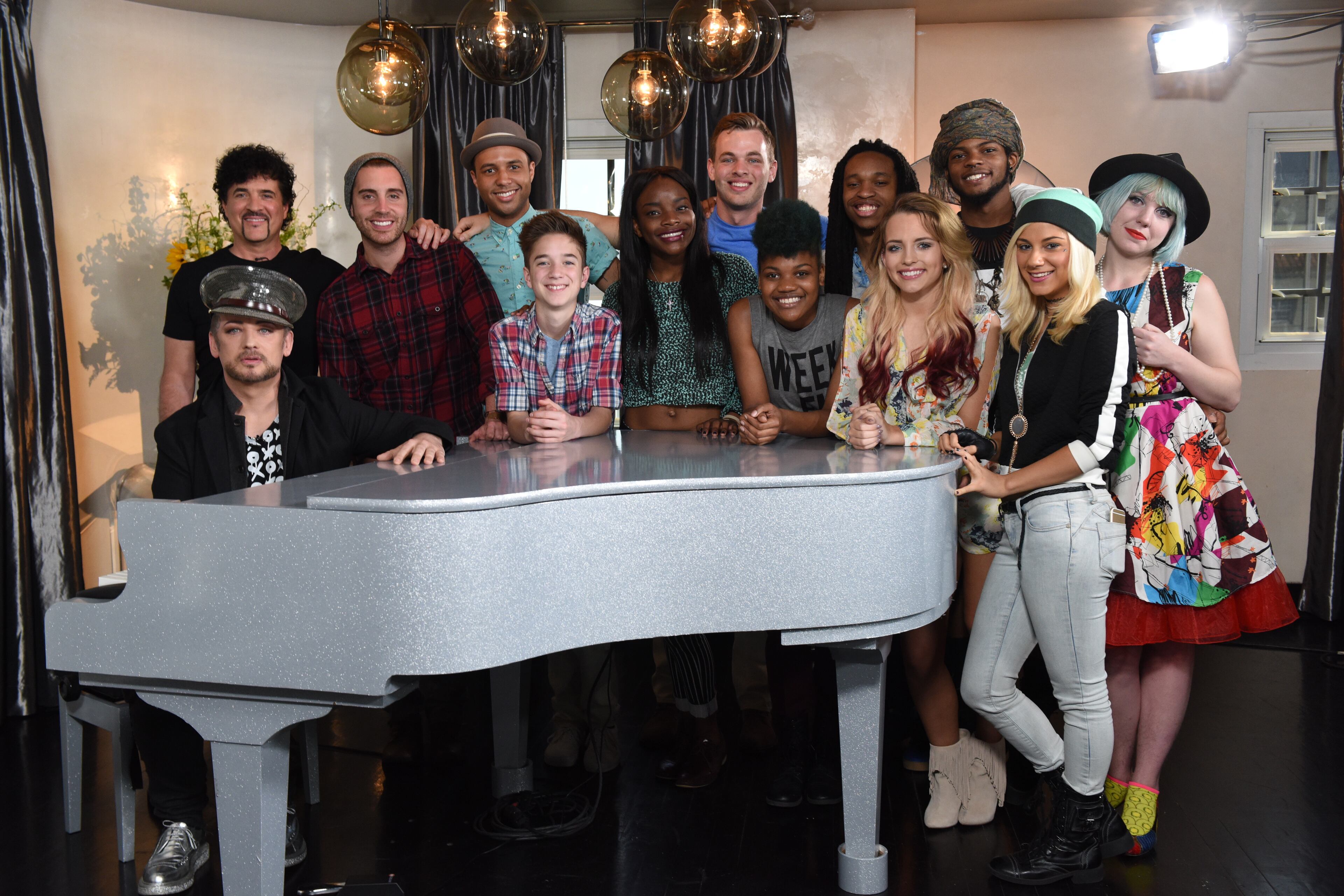 The top 11 with Boy George as mentor. CREDIT: Fox