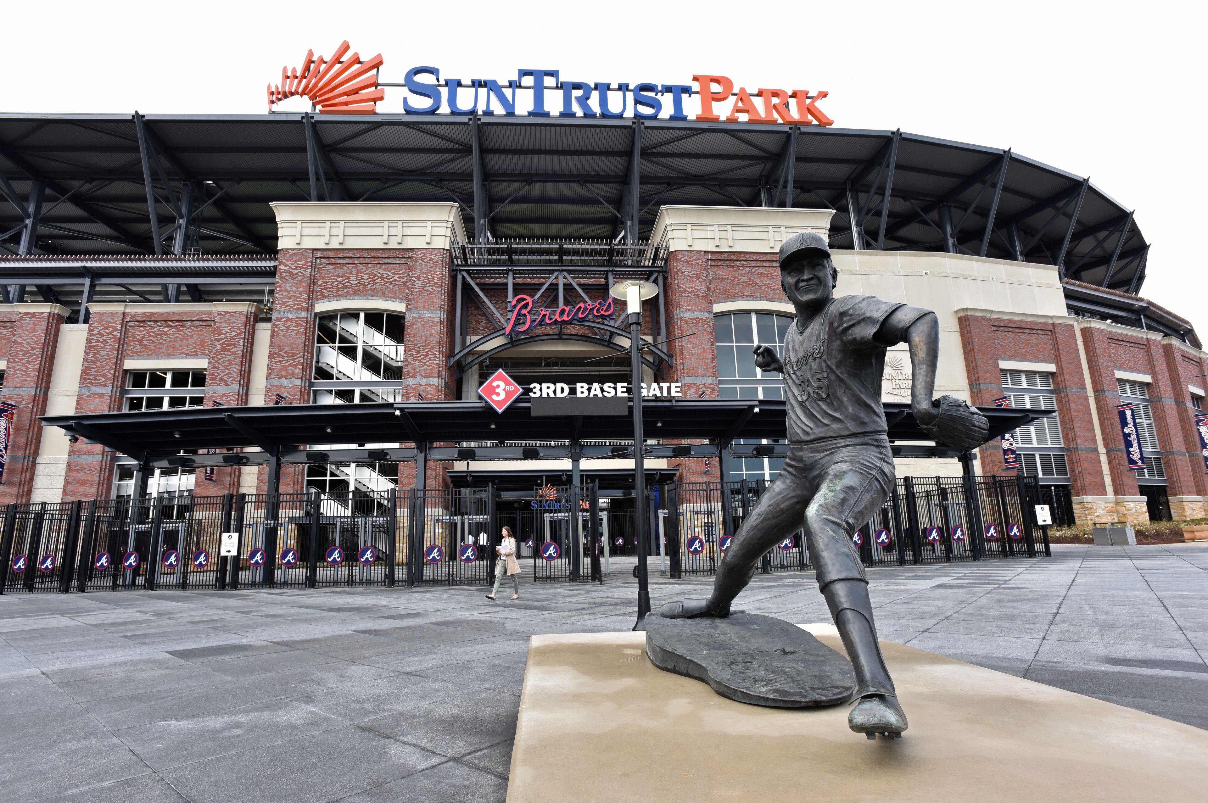 March 28, 2017 Atlanta - Picture shows 3rd Base Gate at SunTrust Park on Tuesday, March 28, 2017. HYOSUB SHIN / HSHIN@AJC.COM