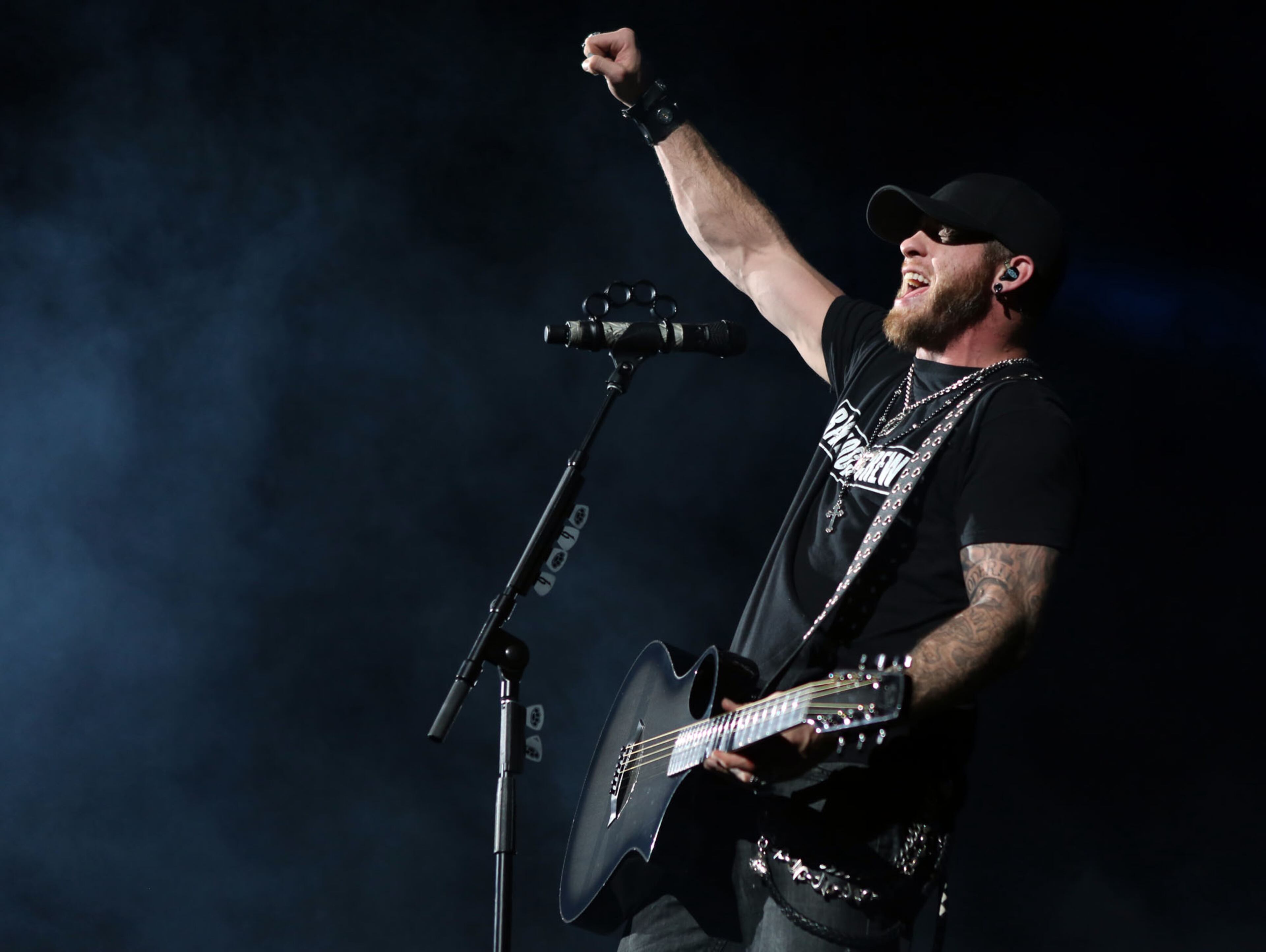 Nov. 28, 2014 DULUTH: Brantley Gilbert brings his Let It Ride tour to the Arena at Gwinnett Center. Gilbert's second album, "Halfway to Heaven," first two singles, "Country Must Be Country Wide," and "You Don't Know Her Like I Do," both went to number 1 on the Hot Country Songs chart. (Akili-Casundria Ramsess/Special to the AJC)
