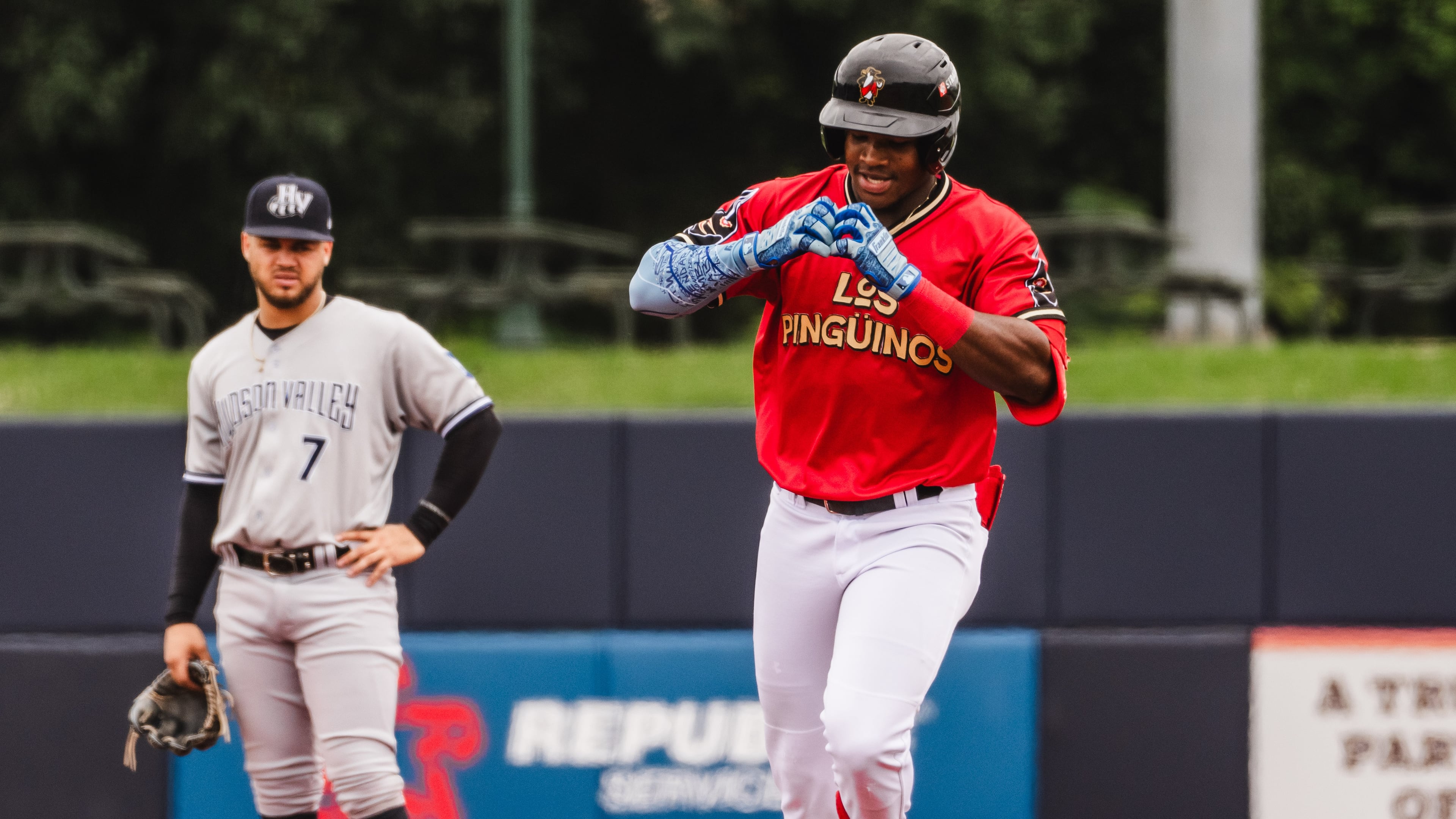 Braves prospect John Gil has stolen 148 bases across three minor league seasons. (Ryland Scott/Rome Emperors)