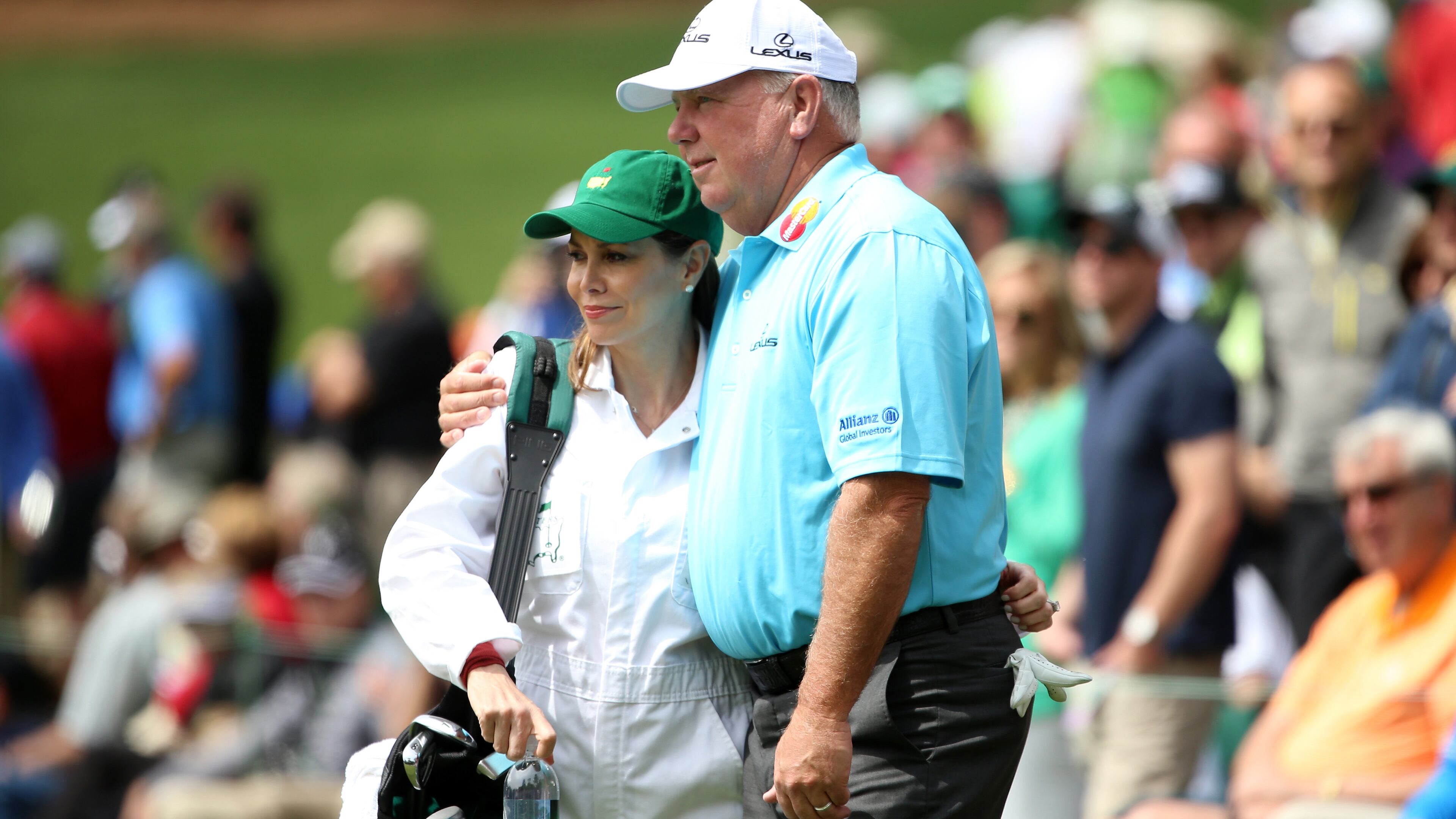 AUGUSTA, GEORGIA - APRIL 06: Mark O'Meara of the United States looks on during the Par 3 Contest prior to the start of the 2016 Masters Tournament at Augusta National Golf Club on April 6, 2016 in Augusta, Georgia. (Photo by Andrew Redington/Getty Images)