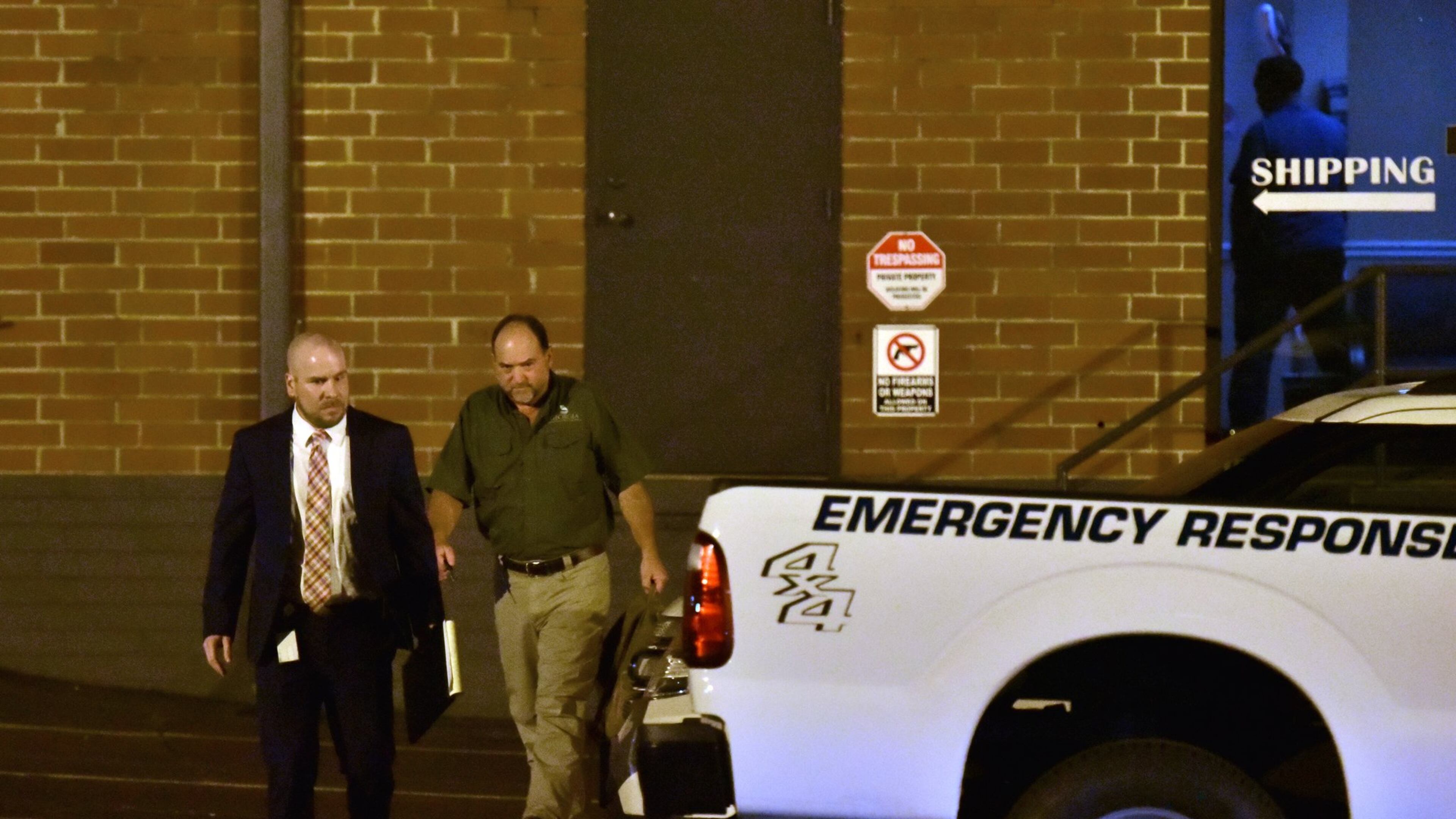 August 27, 2019 Smyrna - Agents with Georgia Department of Natural Resources’ Environmental Protection Division truck leave after a 3-hours-long inspection inside Sterigenics in Smyrna on Wednesday, August 27, 2019. State regulators deployed an emergency response team to the Sterigenics plant in Cobb County Tuesday to investigate a toxic gas leak that forced employees to evacuate the facility in July. (Hyosub Shin / Hyosub.Shin@ajc.com)