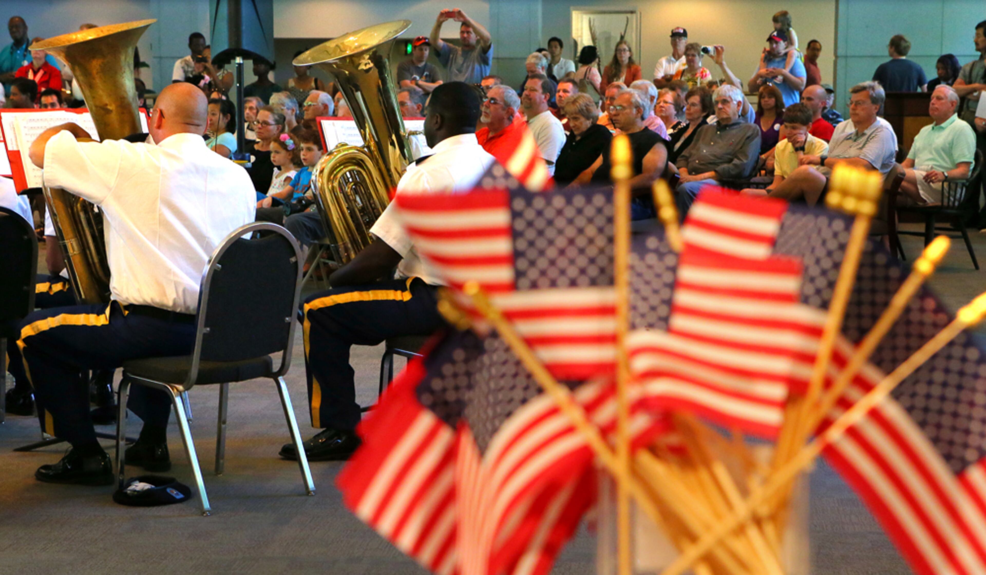 MEMORIAL DAY CONCERT--052613 ATLANTA: The 116th Georgia Army National Guard Band presents a "To Honor the Fallen" concert at the Jimmy Carter Presidential Library & Museum in honor of those that have paid the ultimate sacrifice for their country on Sunday, May 26, 2013, in Atlanta. CURTIS COMPTON / CCOMPTON@AJC.COM