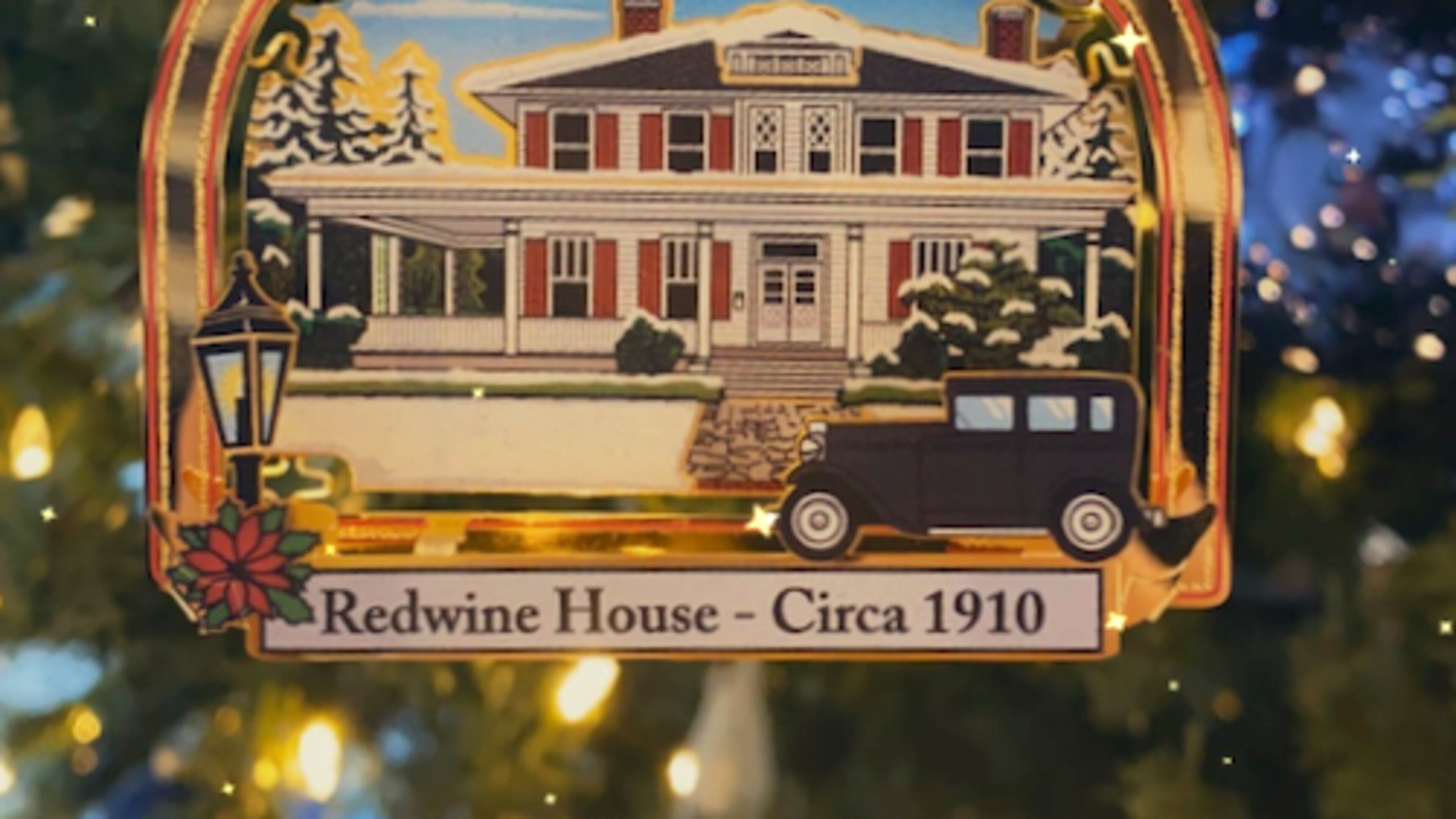 Fayetteville's 2021 holiday ornament depicts the former home of Charles Davenport Redwine and his daughter, Elizabeth Redwine Ramsey. Courtesy City of Fayetteville