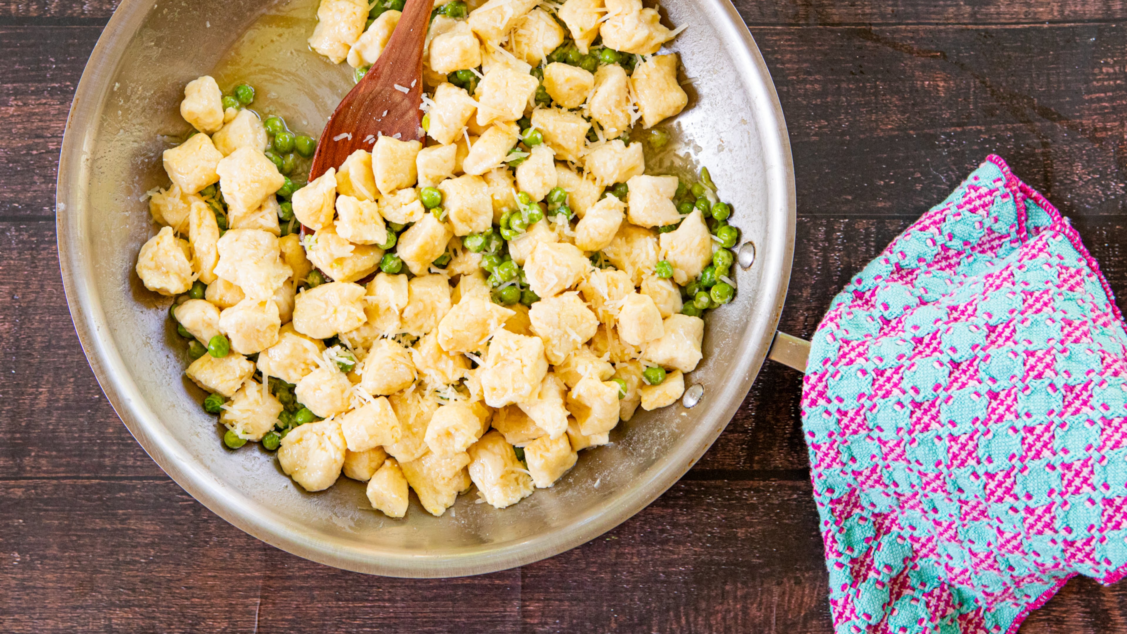 Ricotta Gnocchi with Peas and Browned Butter. (Aaliyah Man for The Atlanta Journal-Constitution/food styling by Kate Williams)