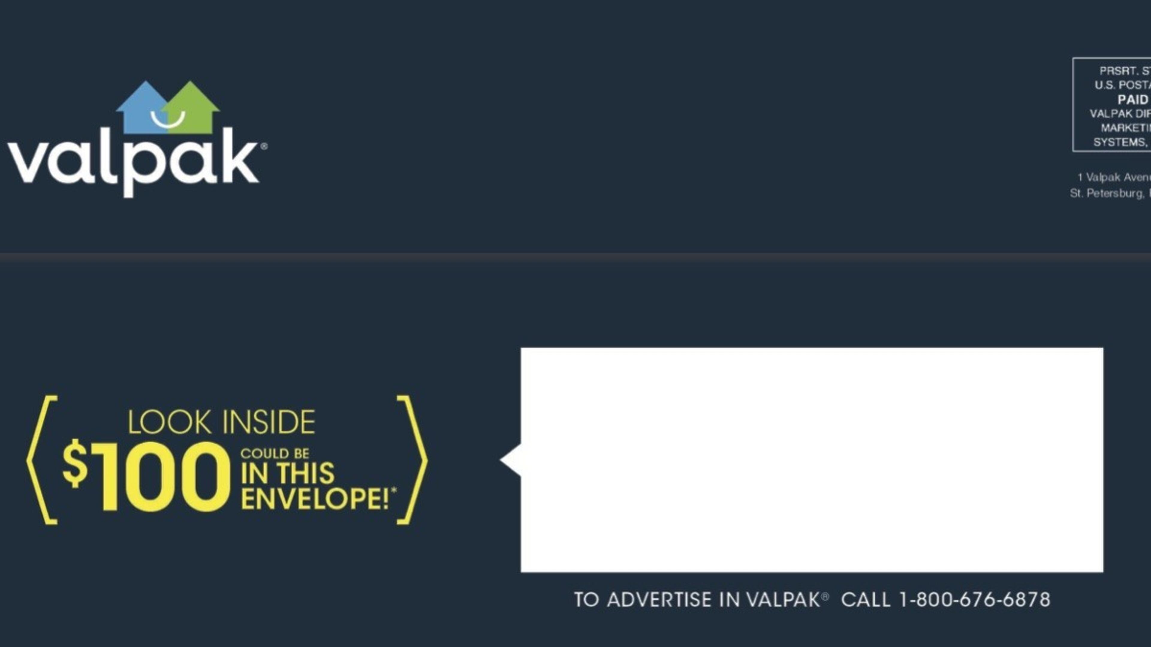 Valpak $100 Instant Win (PRNewsfoto/Valpak)