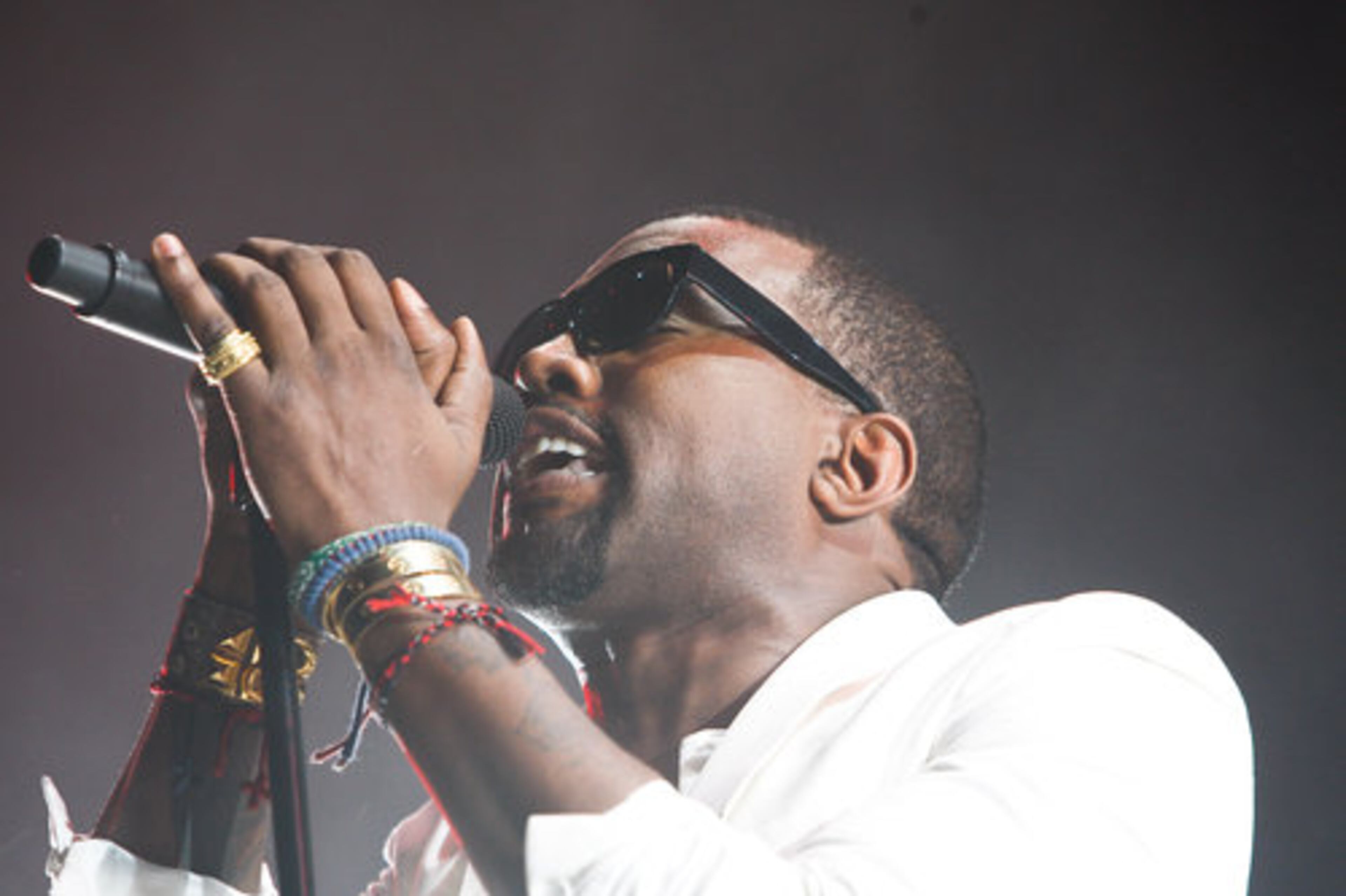 According to MTV, West performed a 45-minute show in front of nearly 100,000 festivalgoers.