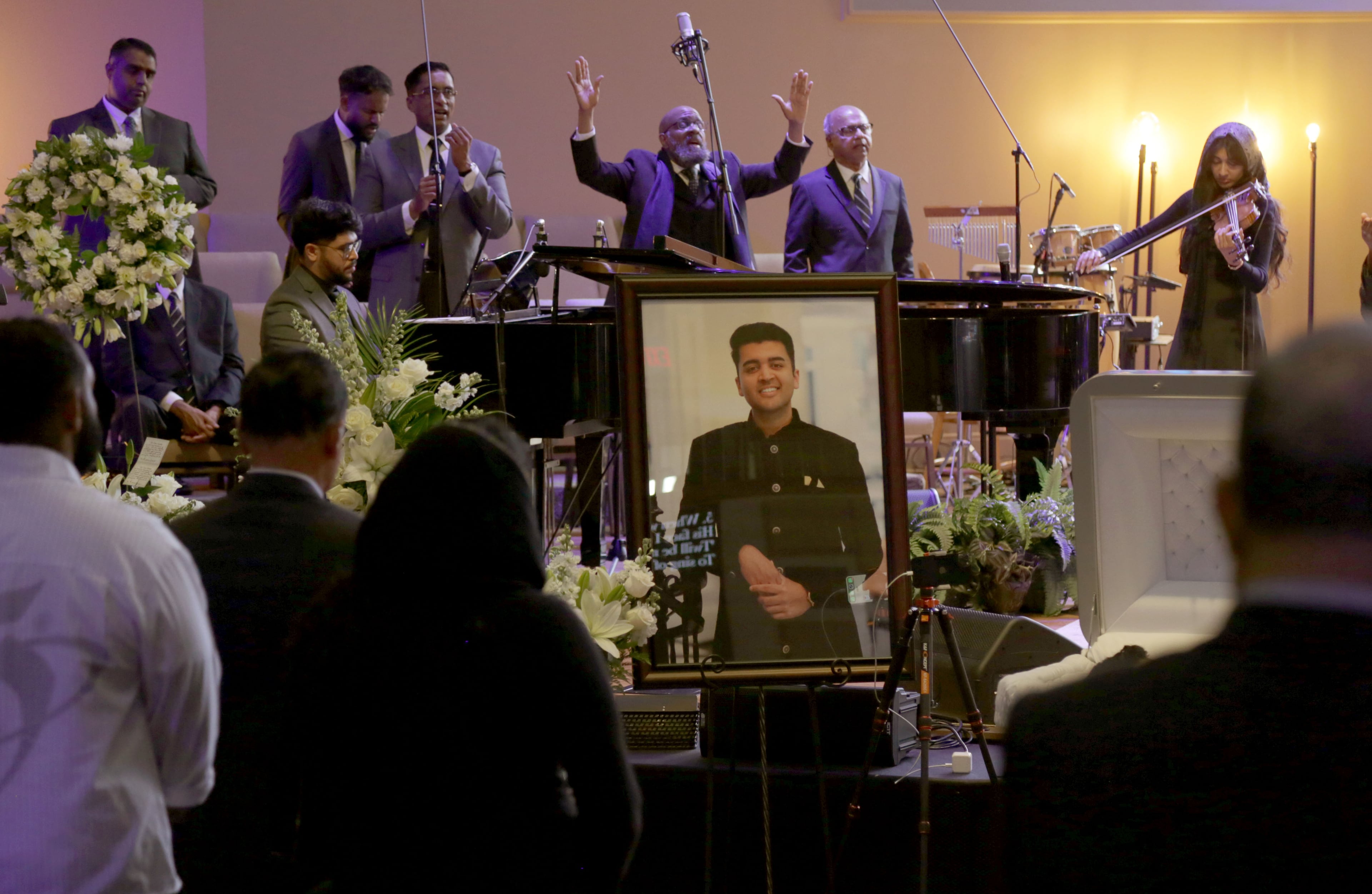 A funeral service for Dave Fiji was held June 6, 2026, at Praise Community Church in Lawrenceville. Dave Fiji died a week before in a helicopter crash. (Akili-Casundria Ramsess for the AJC)