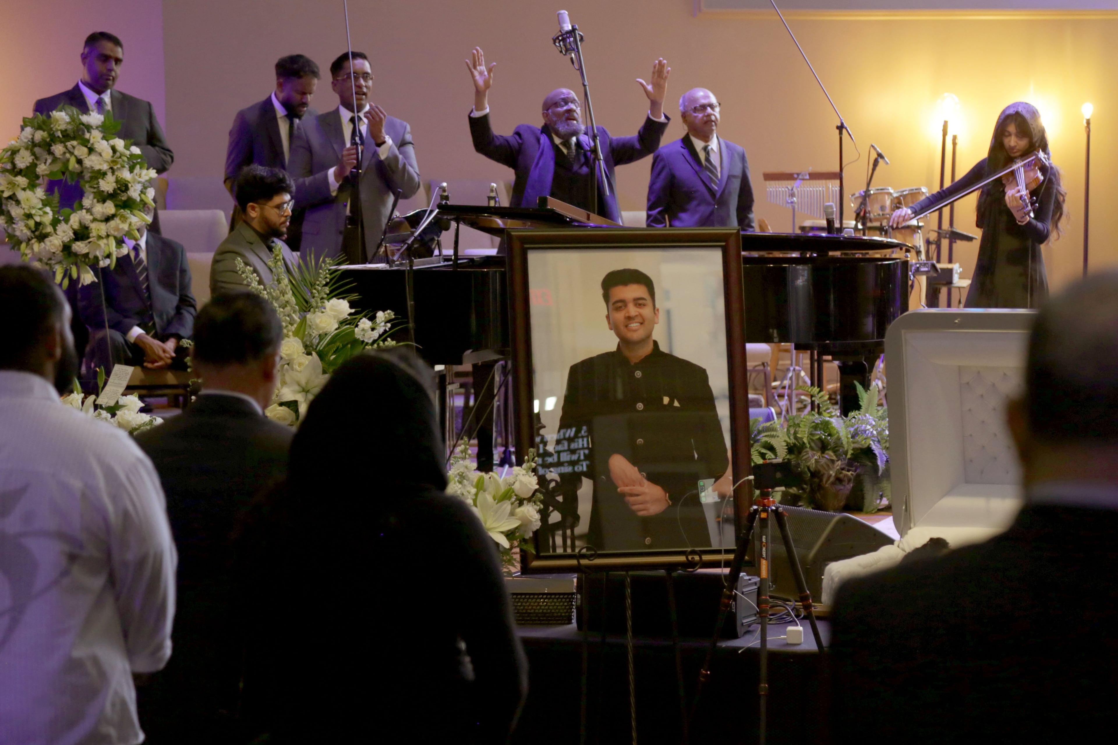 A funeral service for Dave Fiji was held June 6, 2026, at Praise Community Church in Lawrenceville. Fiji died on his wedding night, May 29, in a helicopter crash that also killed the pilot. (Akili-Casundria Ramsess for the AJC)