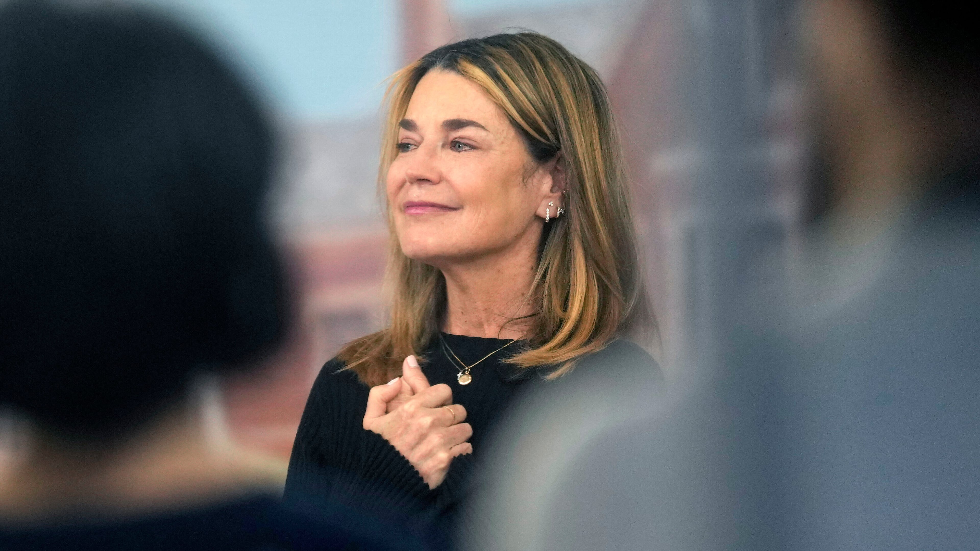 FILE - Savannah Guthrie visits the Today show at Rockefeller Plaza in New York, March 5, 2026. (Photo by Charles Sykes/Invision/AP, File)