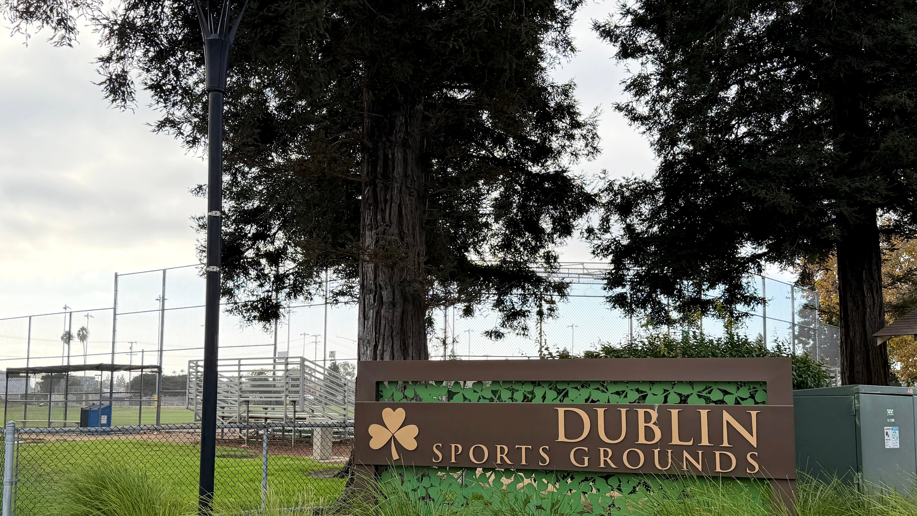 The Dublin Sports Grounds sign is seen in Dublin, Calif., Monday, Sept. 28, 2026. (Sarah Dussault/Bay Area News Group)