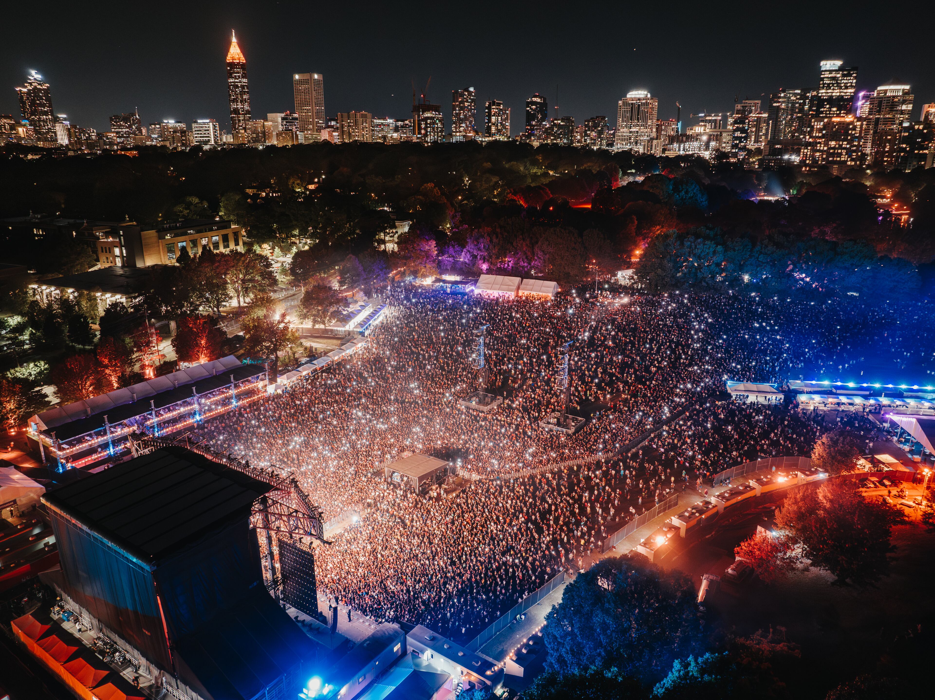 Fans gather in Piedmont Park for One Musicfest 2023. Courtesy of Sam Shapiro.
