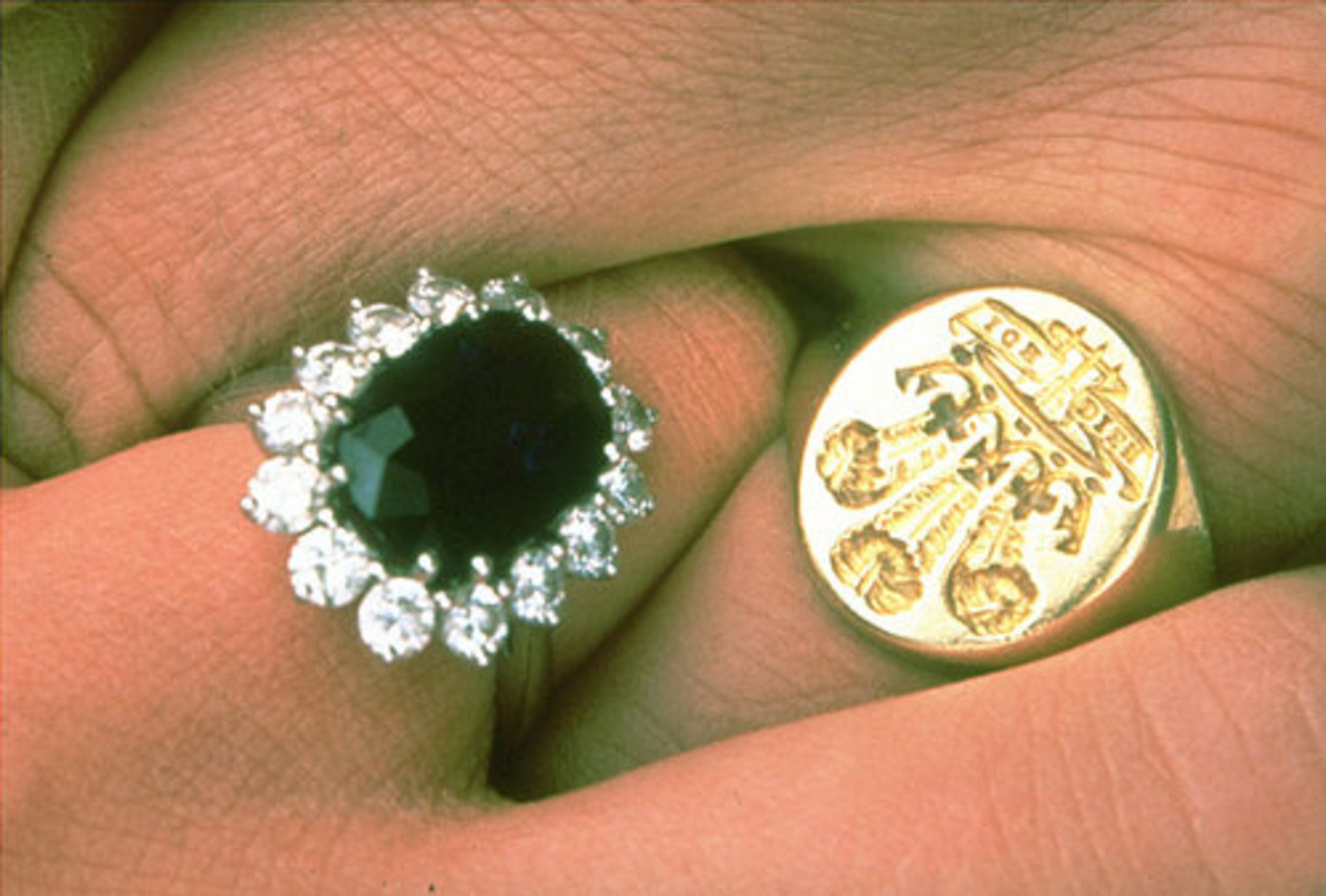This is a 1981 file photo of the engagement rings of Britain's Prince Charles and his fiance Lady Diana Spencer. It was announced Tuesday Nov. 16, 2010 that their son Prince Williams is to marry his girlfriend Kate Middleton next year and that the Prince William has given Kate his mother's engagement ring.