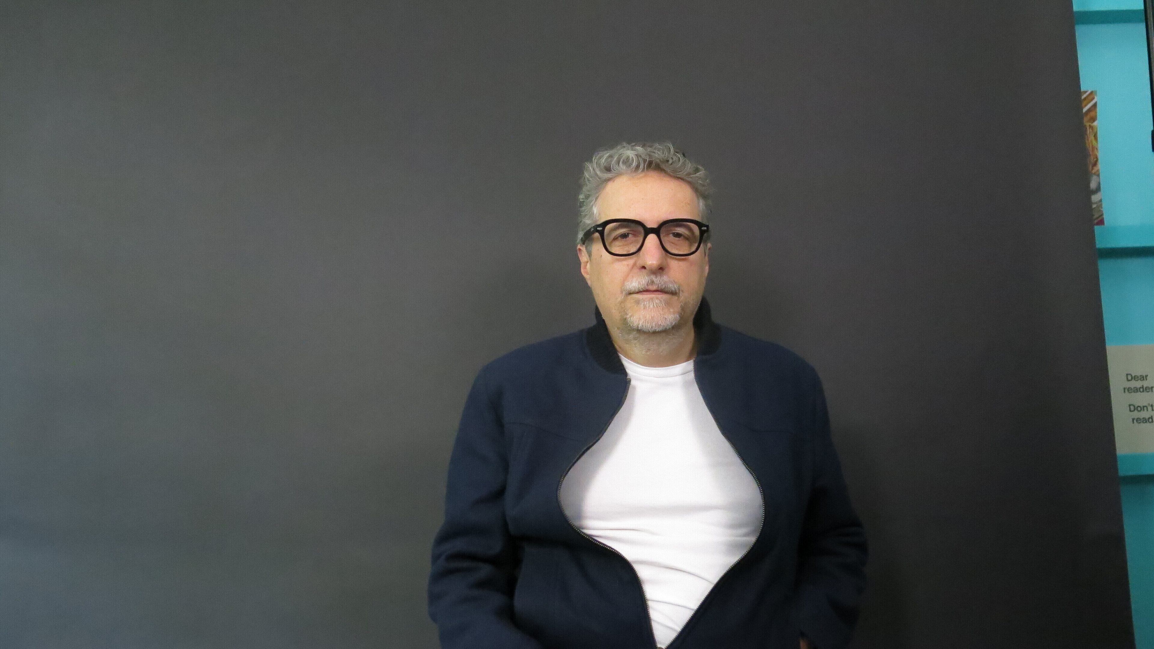 Brazilian filmmaker Kleber Mendonça Filho, director of the Oscar nominated film The Secret Agent, poses for a portrait in Mexico City, Dec. 9, 2025. (AP Photo/Berenice Bautista)