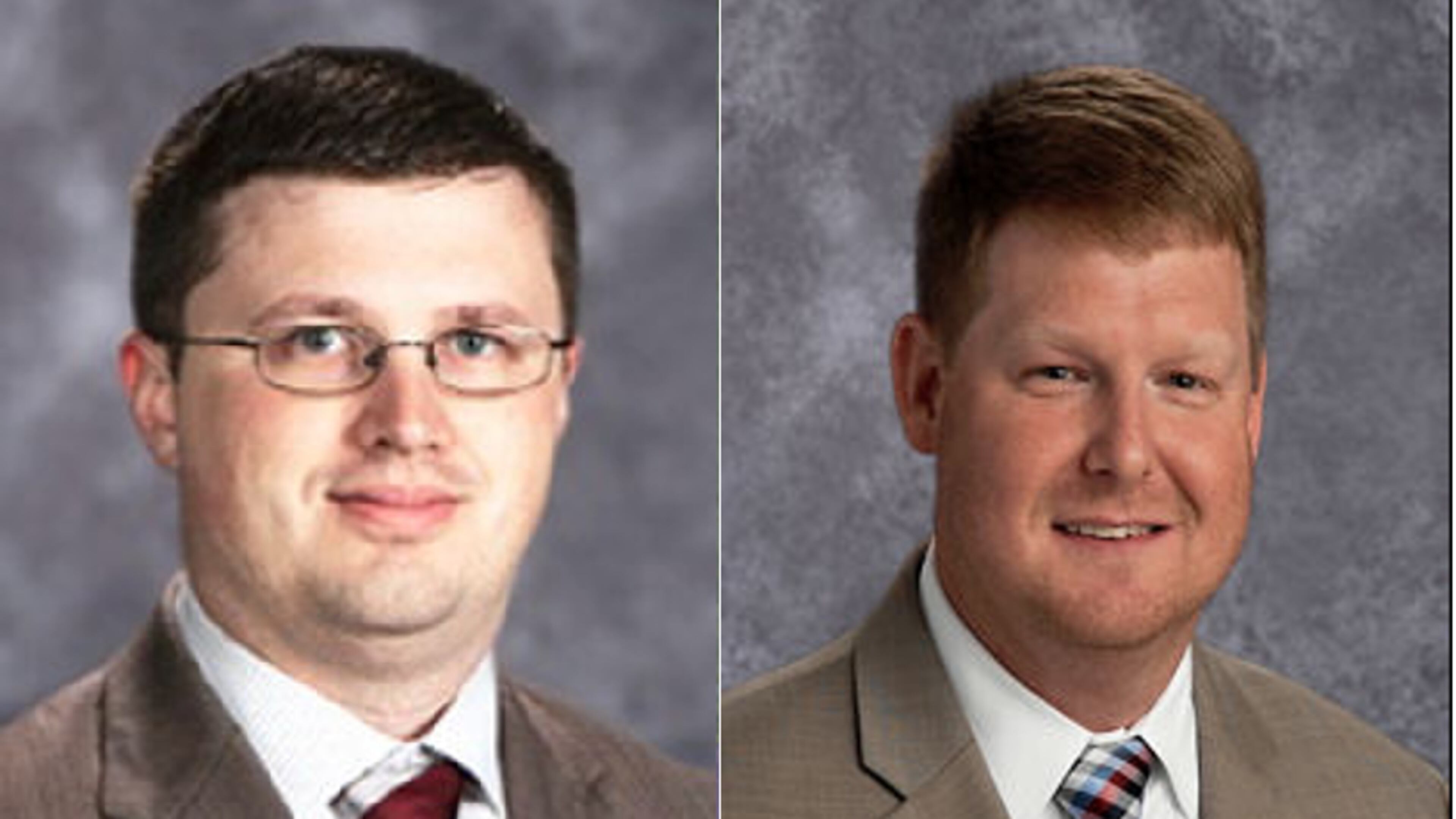 Bryce Fulcher (left) will become principal of Lanier Middle School and Brian Walker (right) will become principal of Mountain Park Elementary School.