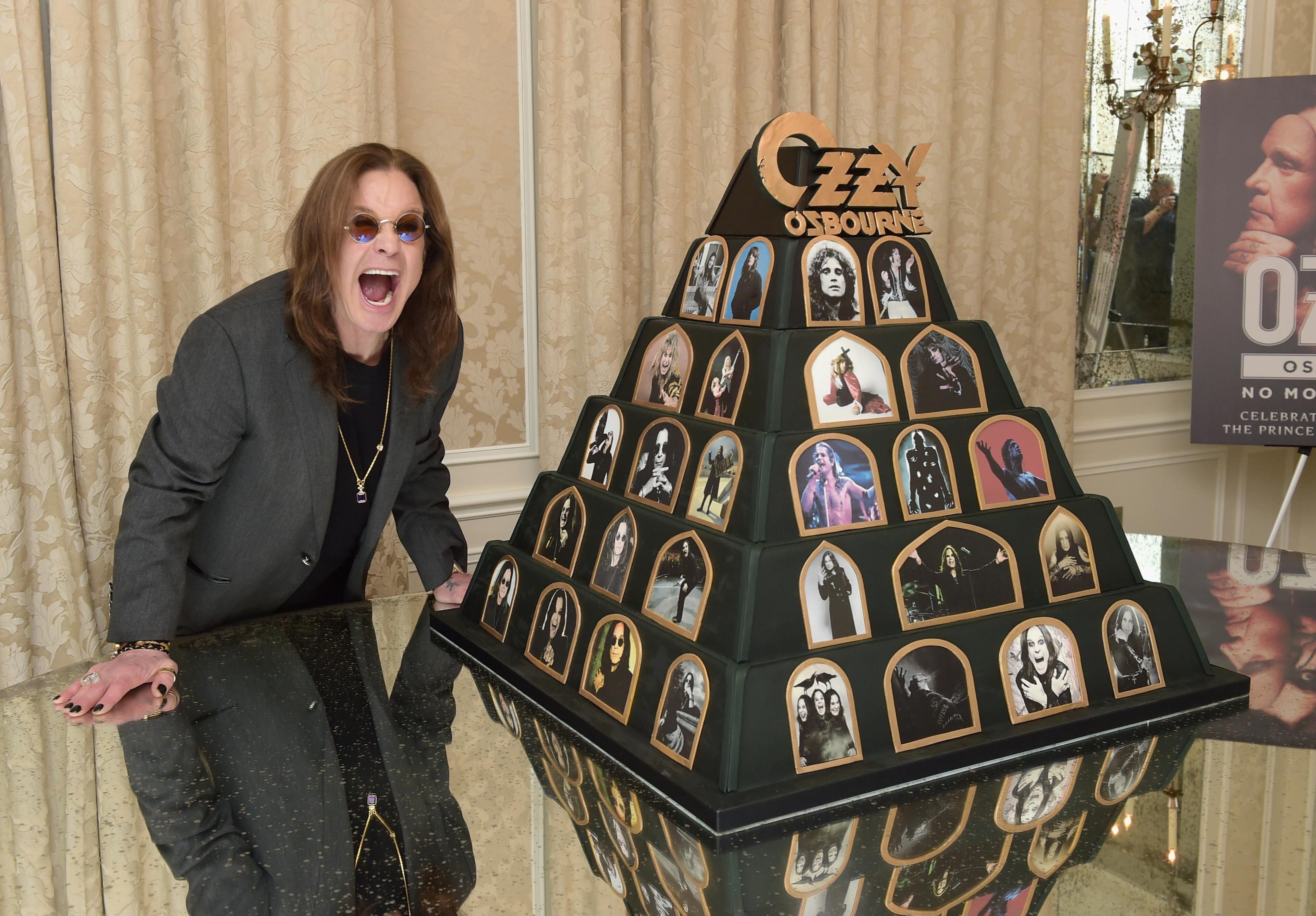 Ozzy Osbourne Announces "No More Tours 2" Final World Tour at Press Conference at his Los Angeles Home on February 6, 2018 in Los Angeles, California. He was recently admitted to an intensive care unit due to flu complications.