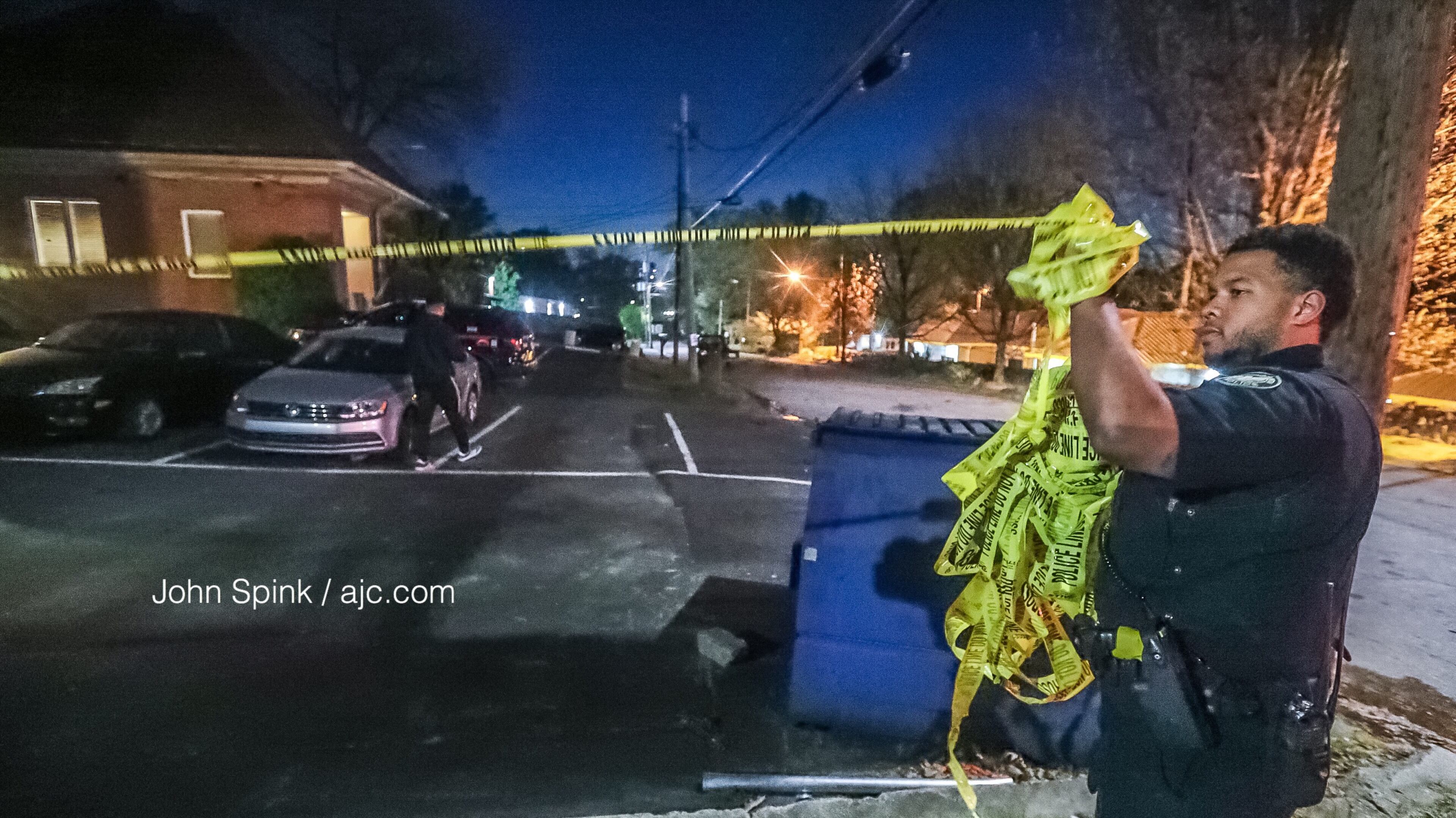 Police were on the scene of a shooting at a recording studio in northwest Atlanta.