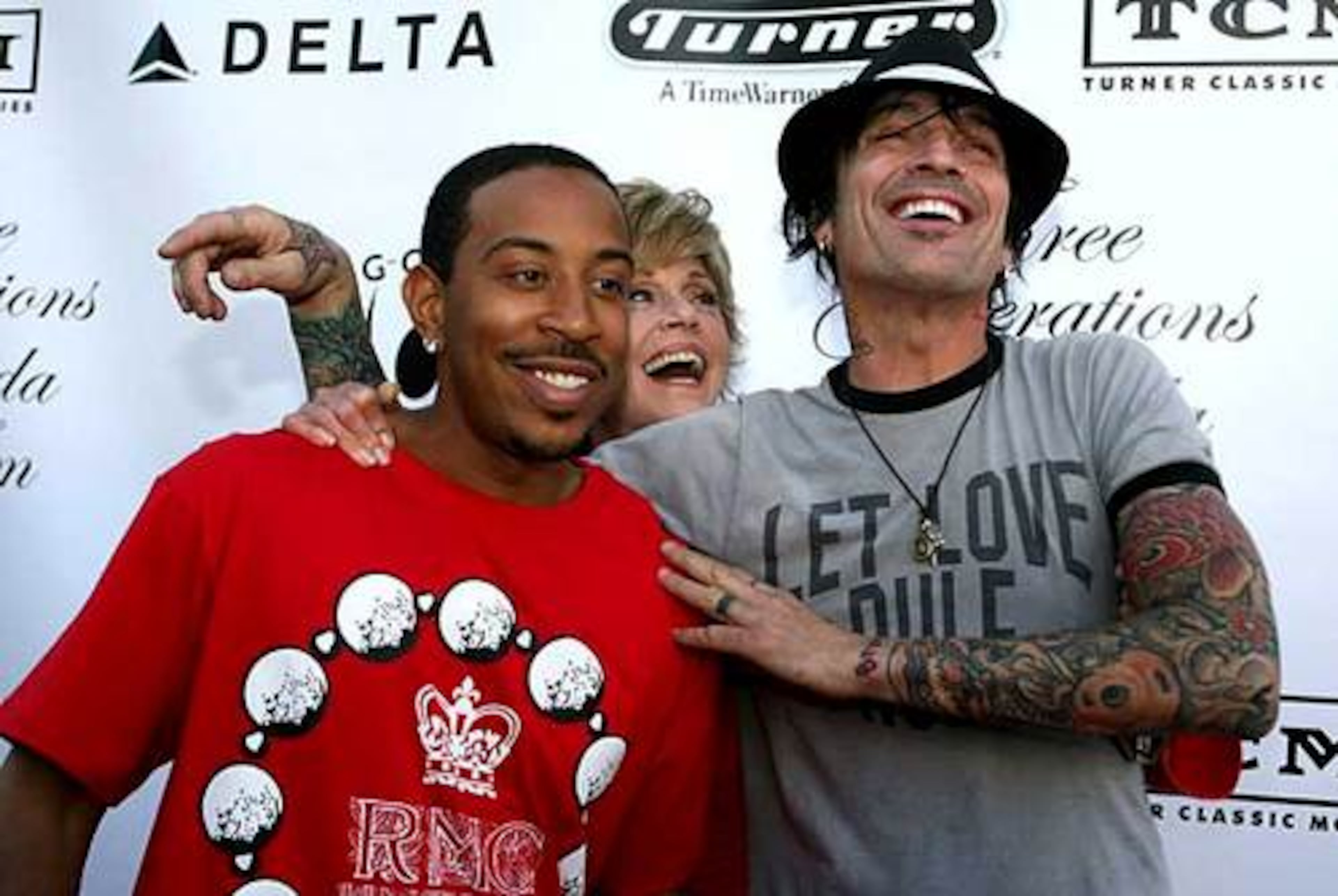 Among the guests at the fund-raiser for G-CAPP, an organization founded by Jane Fonda, were rapper-actor Ludacris and and Motley Crue drummer Tommy Lee. Earlier in the day, Atlantan Ludacris made a public appearance at Banneker High School, his alma mater.