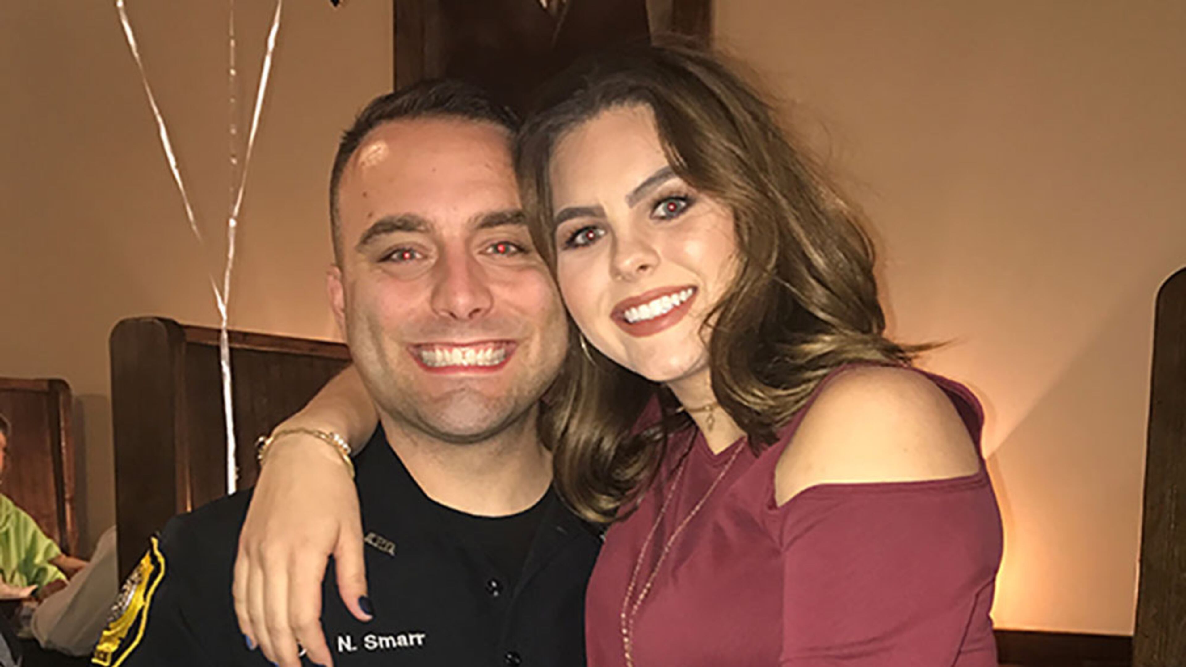 Nicholas Smarr poses with his girlfriend, Rachel Harrod, in this undated photo. Smarr, an Americus police officer, was killed when he responded to a domestic call on Wednesday. Photo: Courtesy Rachel Harrod