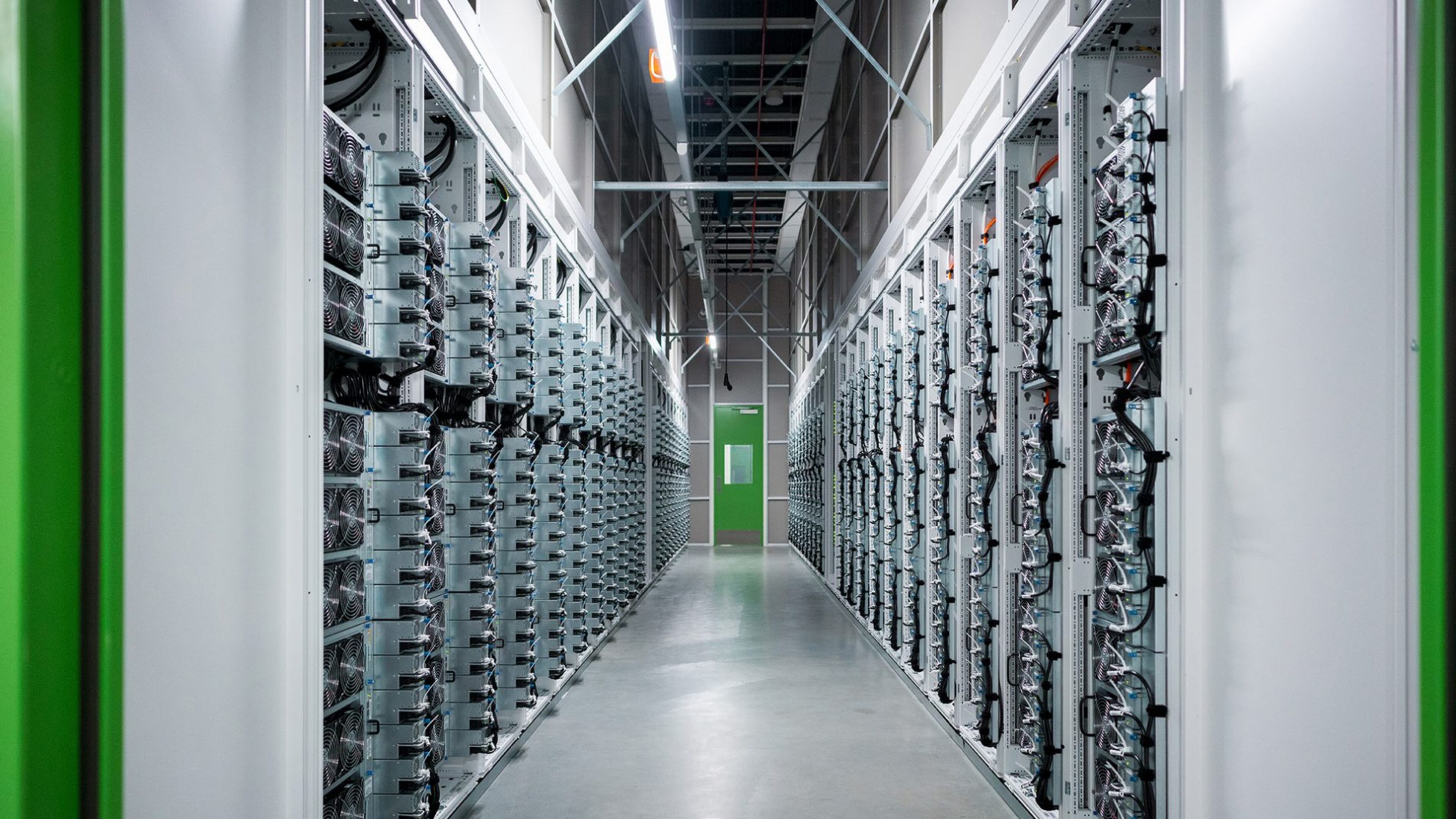 This is a file photo of computer server racks inside a Microsoft data center. (Courtesy Microsoft)