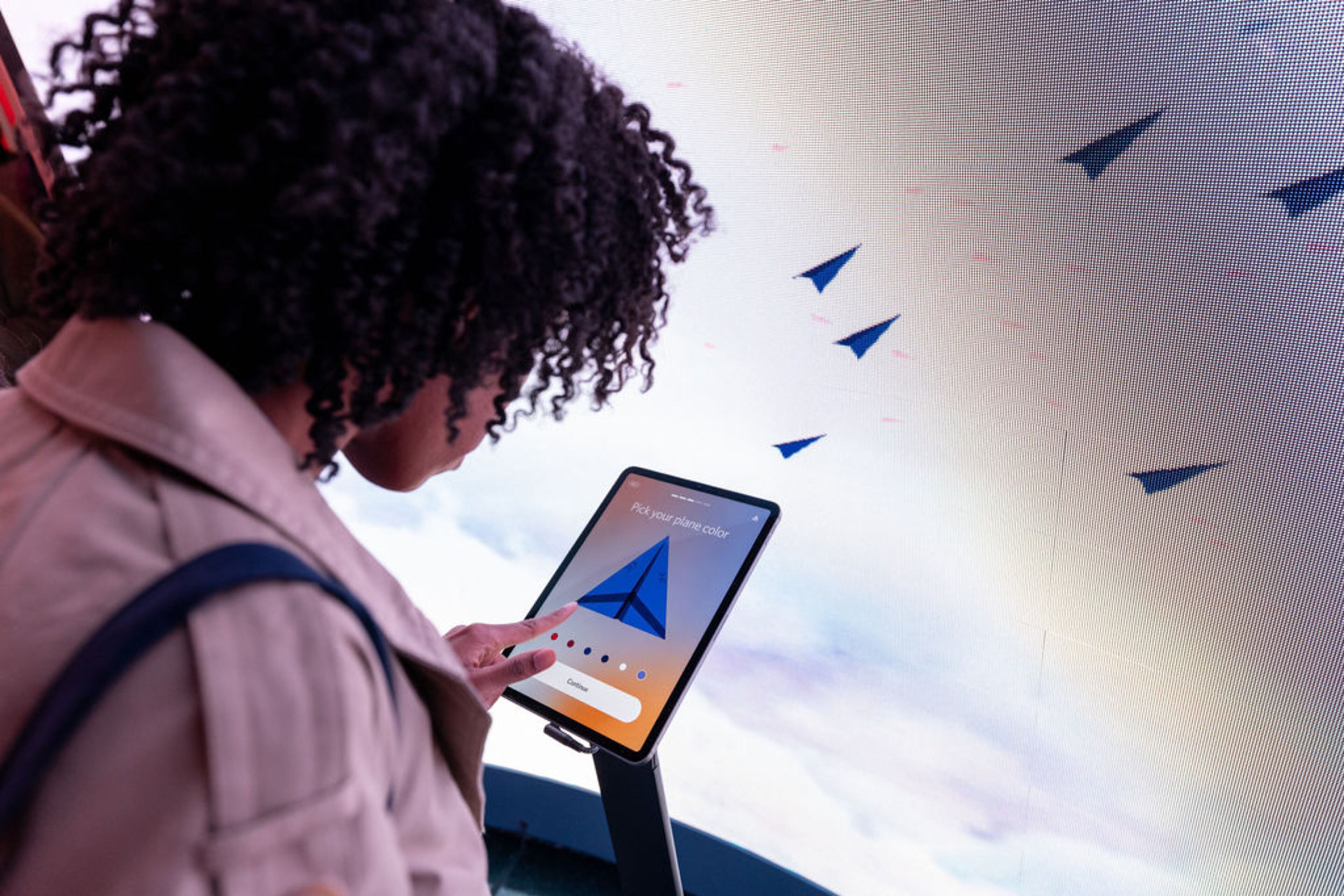 Photos from a Delta Air Lines keynote at Sphere Vegas in Las Vegas, Nev., on Tuesday, January 7, 2025. (Photo/Casey Sykes, Rank Studios)